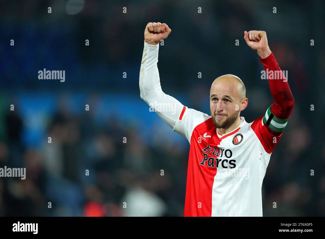 ROTTERDAM - Gernot Trauner of Feyenoord nach dem niederländischen Eredivisie-Spiel zwischen Feyenoord und AZ Alkmaar im Feyenoord Stadium de Kuip am 12. November 2023 in Rotterdam, Niederlande. ANP ED VAN DE POL Stockfoto