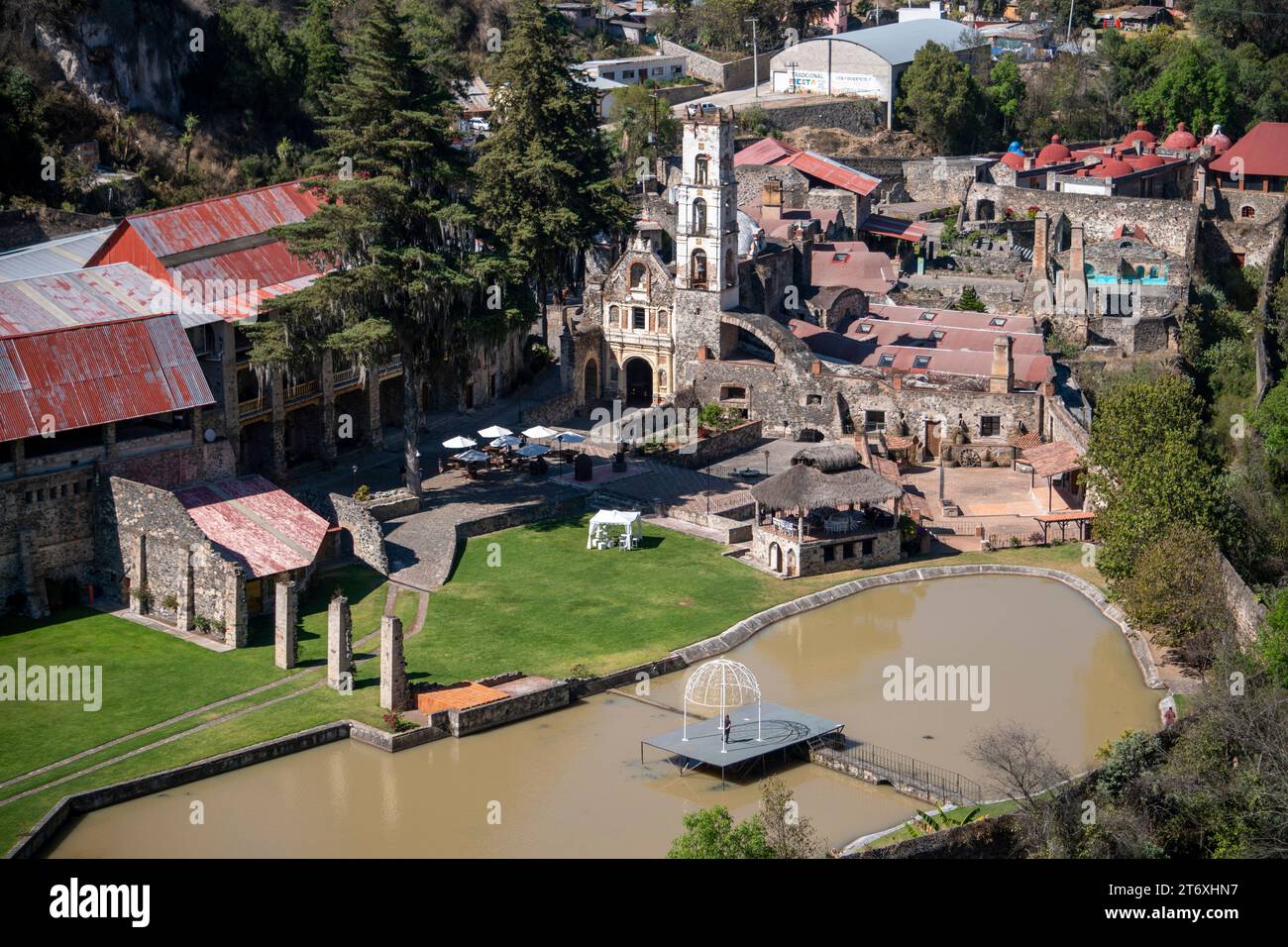 Hacienda Santa Maria Regla, Hidalgo, Mexiko. Stockfoto