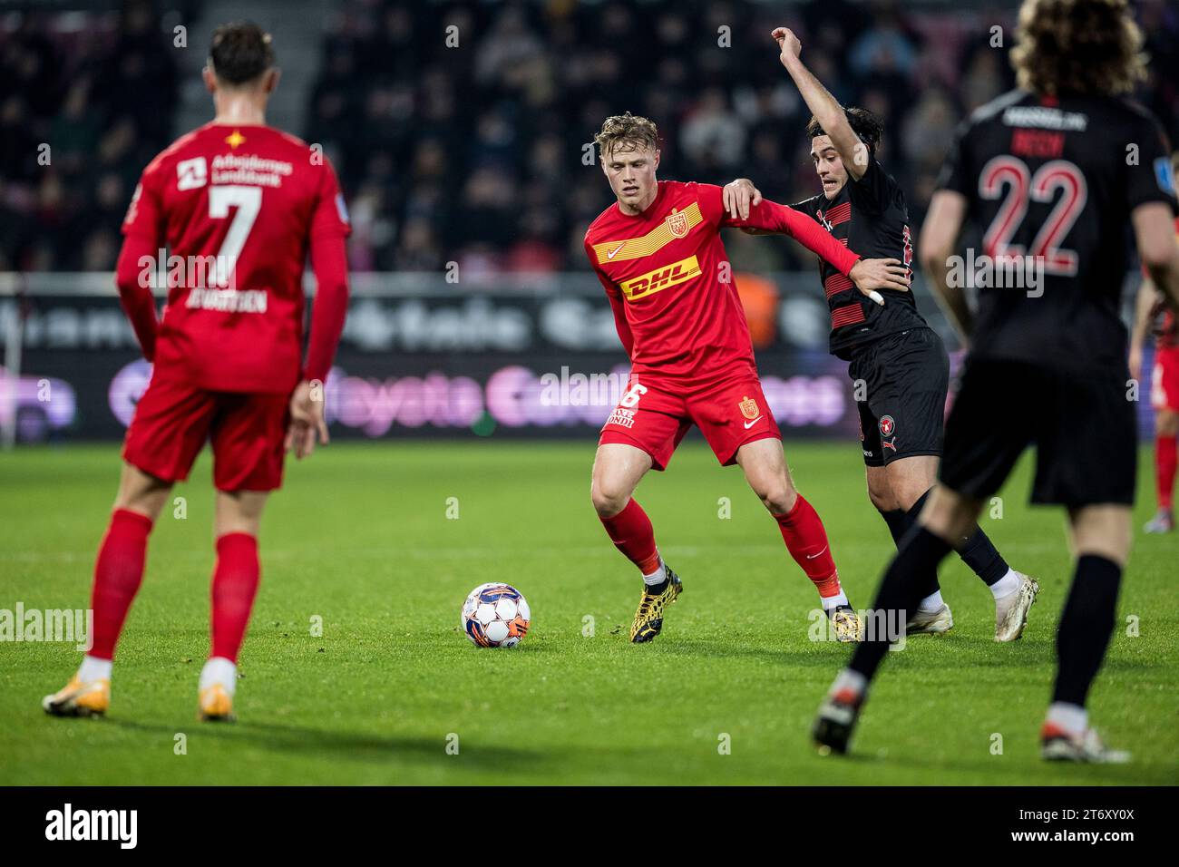 Herning, Dänemark. November 2023. Jeppe Tverskov (6) vom FC