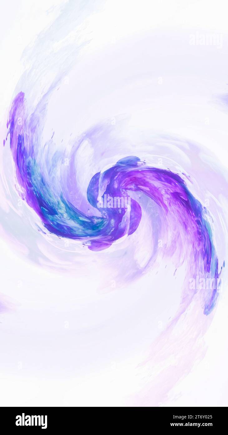 Farbenfroher Wirbelhintergrund violett blaue Spirale Stockfoto