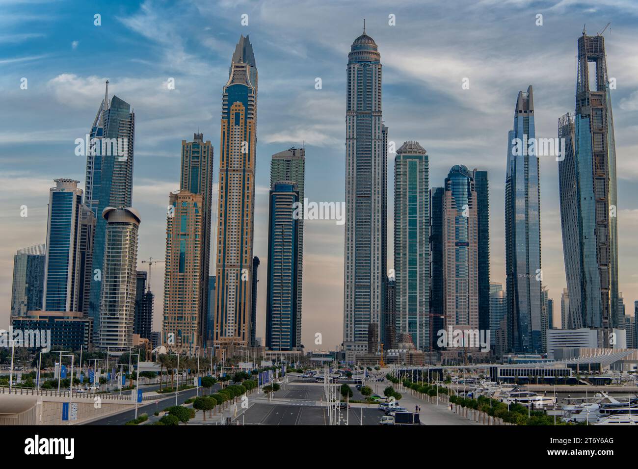 Dubai Marina in Dubai, Vereinigte Arabische Emirate Stockfoto
