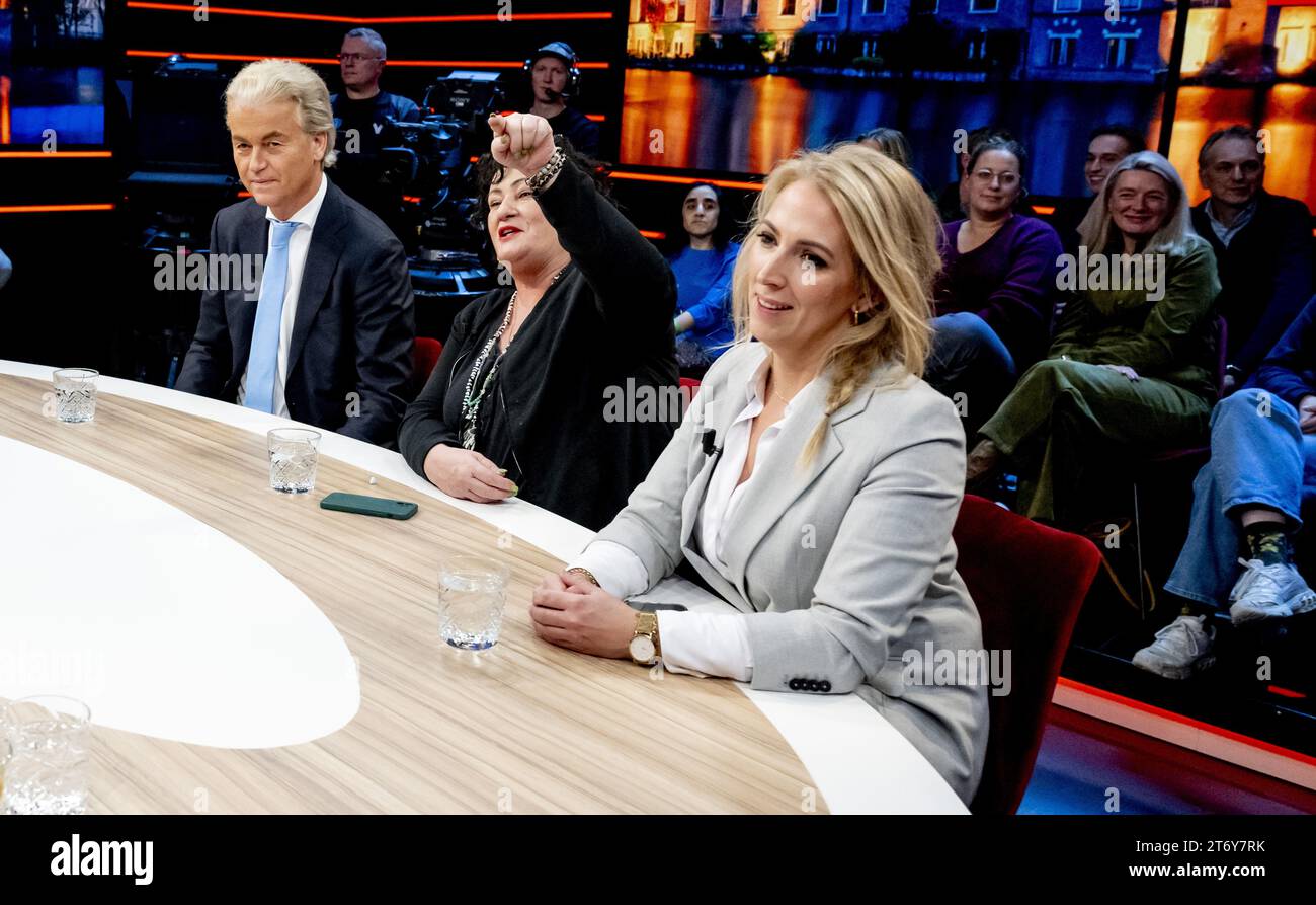 AMSTERDAM: Geert Wilders PVV, Dilan Yeşilgöz-Zegerius vvd Esther