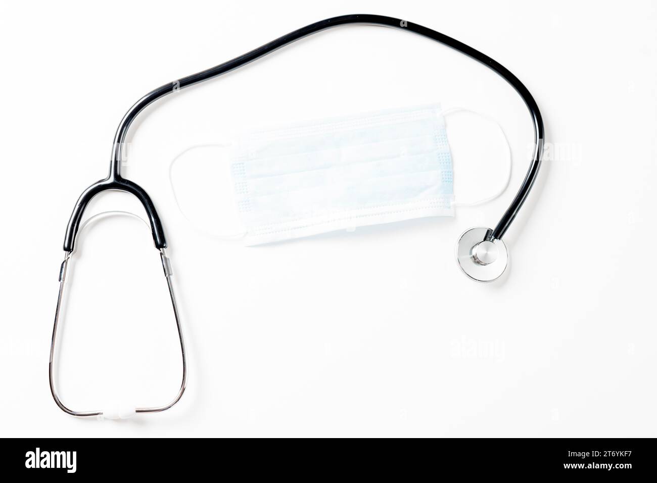 Von Masken-Stethoskop Stockfoto