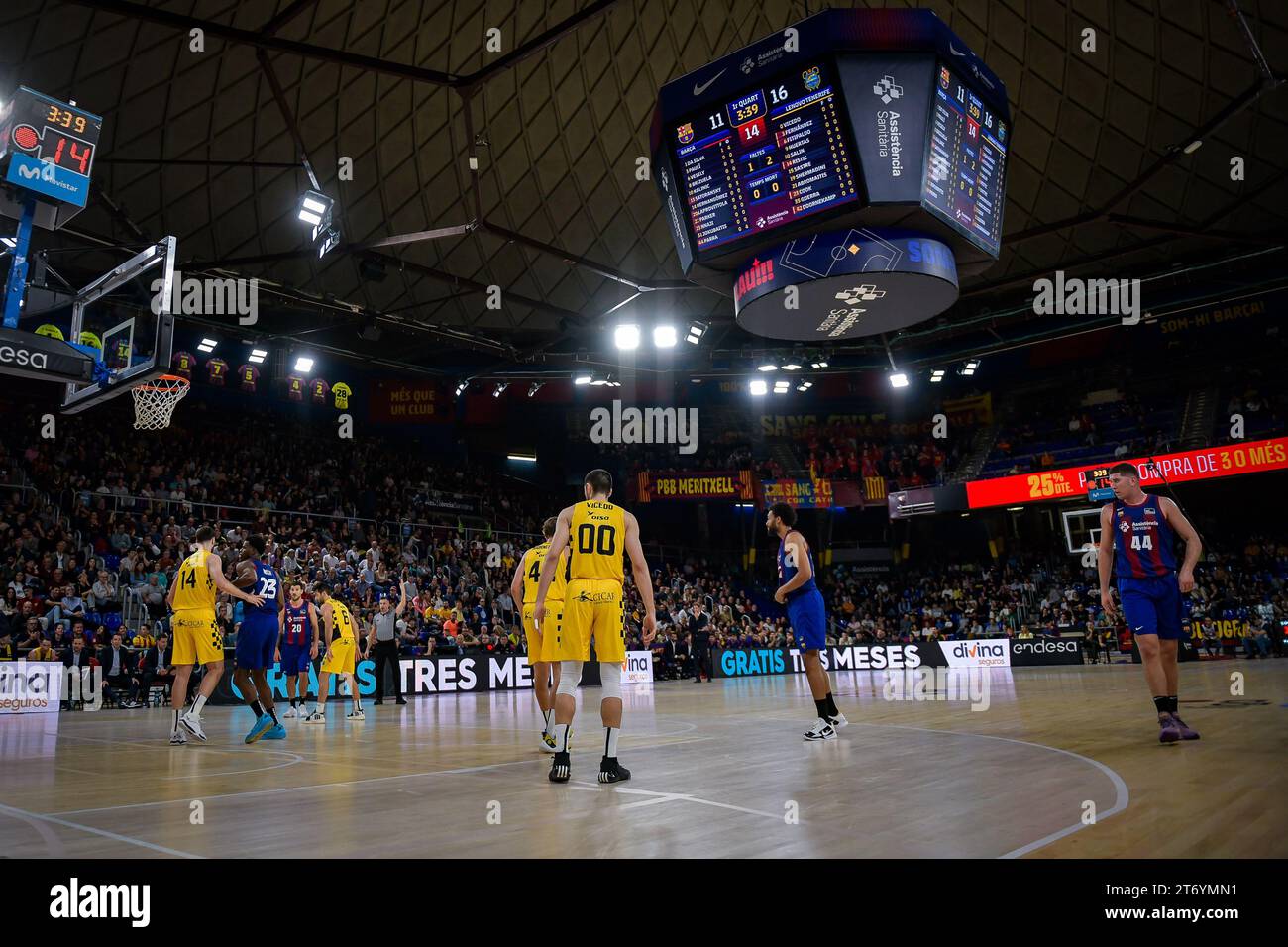 Liga ENDESA Spiel am 12. November 2023 in Palau Blaugrana in Barcelona. (Foto / Felipe Mondino) Stockfoto