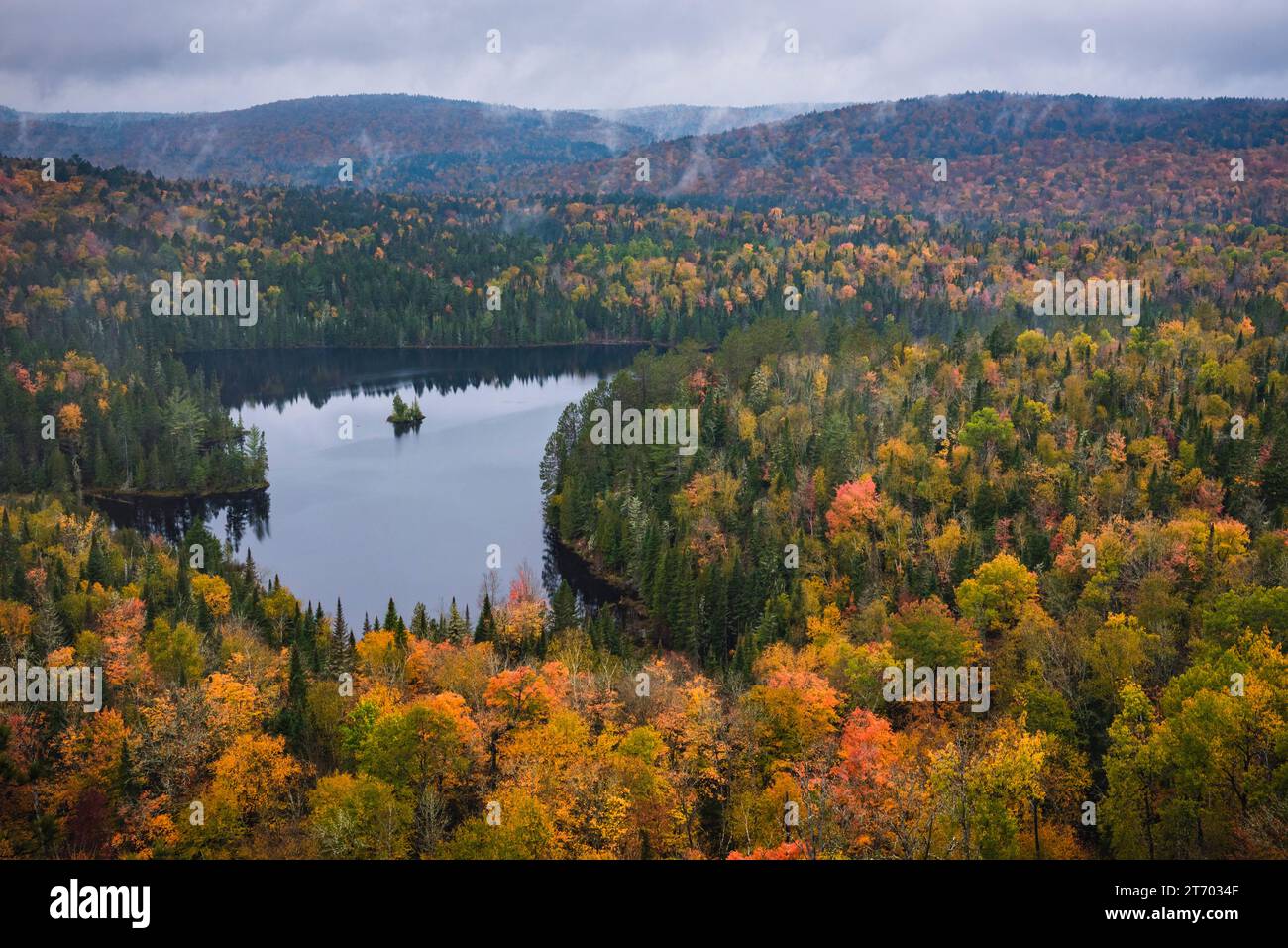Pferdesee im Nationalpark La Mauricie in Quebec Stockfoto