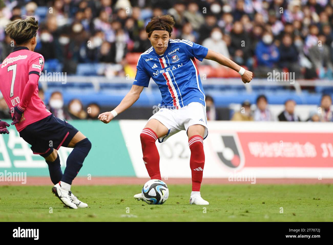 Nissan Stadium, Kanagawa, Japan. November 2023. Ken Matsubara(F. Marinos), 12. NOVEMBER 2023 - Fußball: 2023 J1 League Spiel zwischen Yokohama F. Marinos und Cerezo Osaka im Nissan Stadium, Kanagawa, Japan. Quelle: Itaru Chiba/AFLO/Alamy Live News Stockfoto