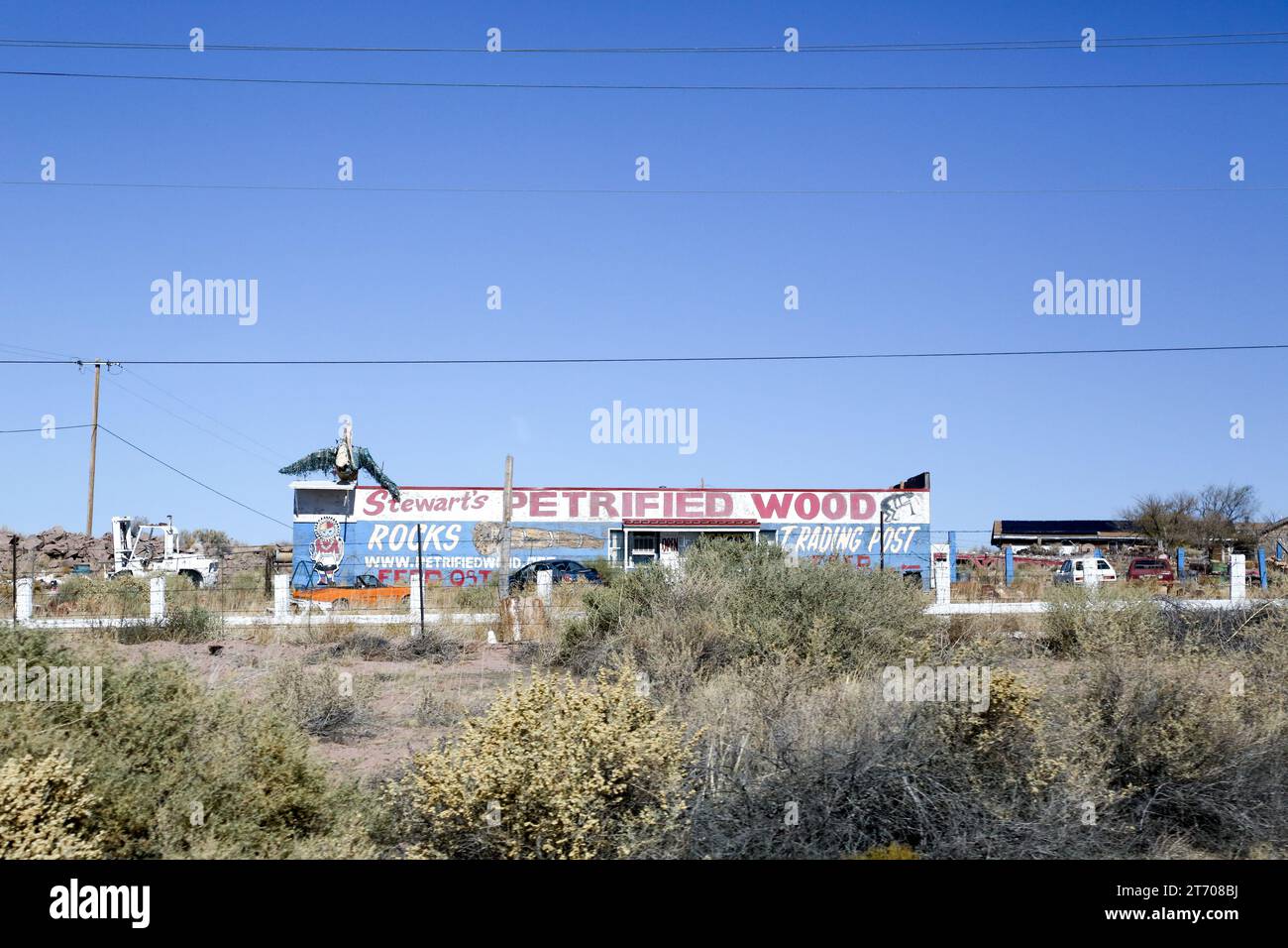Auf der I-40, Arizona Stockfoto