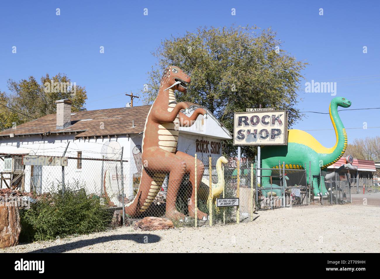 Rainbow Rock Shop in Holbrook, Arizona Stockfoto