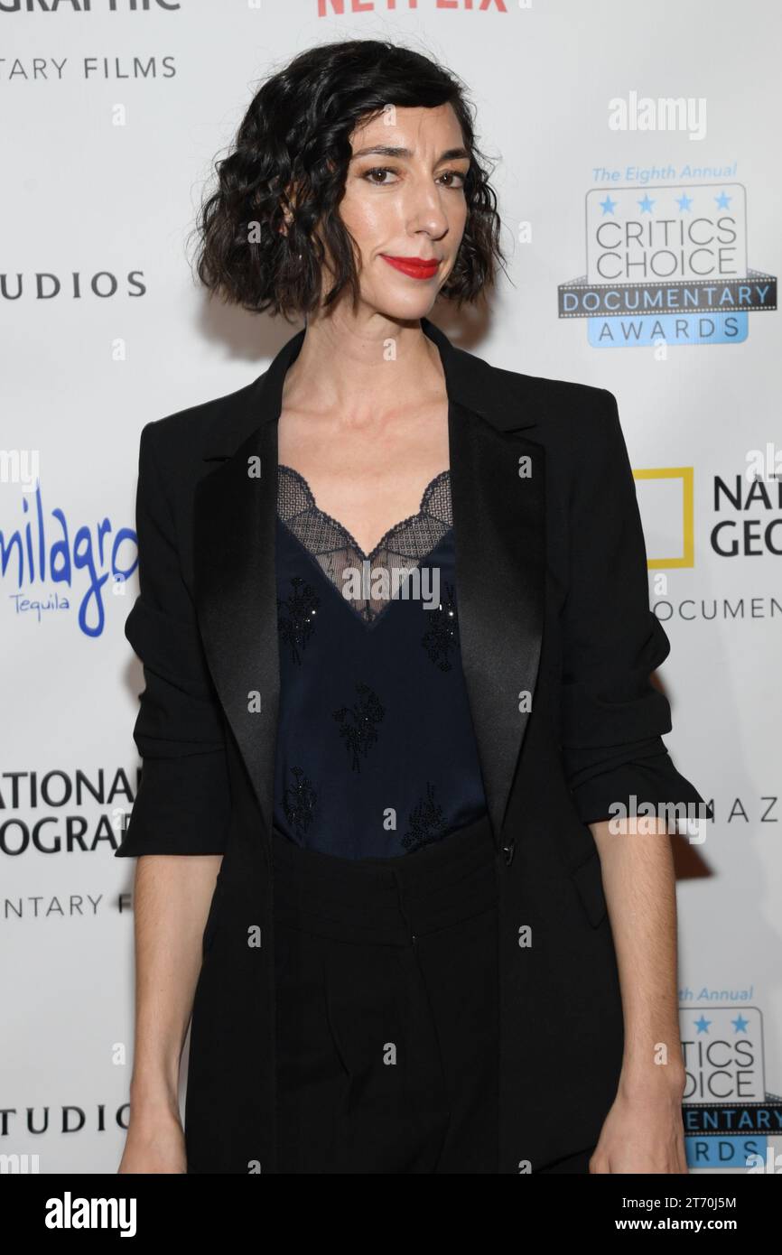 Lana Wilson nahm am 12. November 2023 an den 8. Annual Critics Choice Documentary Awards im Edison Ballroom in New York Teil. (Foto: Efren Landaos/SIPA USA) Stockfoto