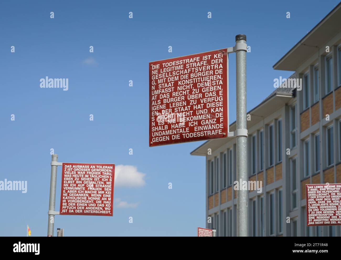 Kunstobjekt Platz der Grundrechte von Jochen Gerz, Karlsruhe, Baden-Württemberg, Deutschland Stockfoto