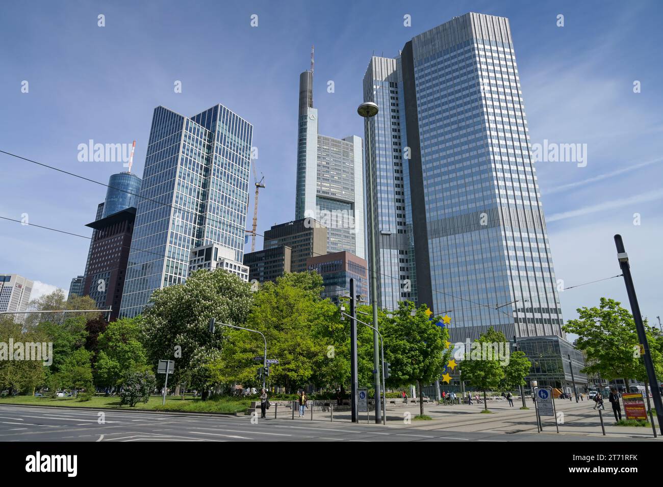 Banken, Hochhäuser, Taunustor, Gallusanlage, Frankfurt, Hessen, Deutschland Stockfoto