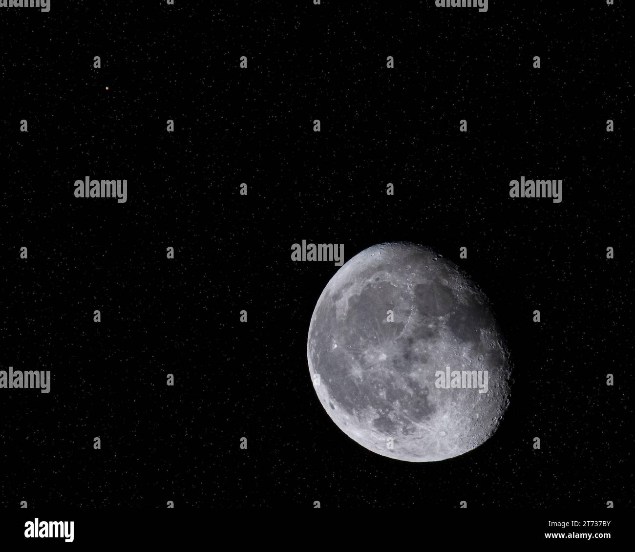 Mond und Mars Stockfoto
