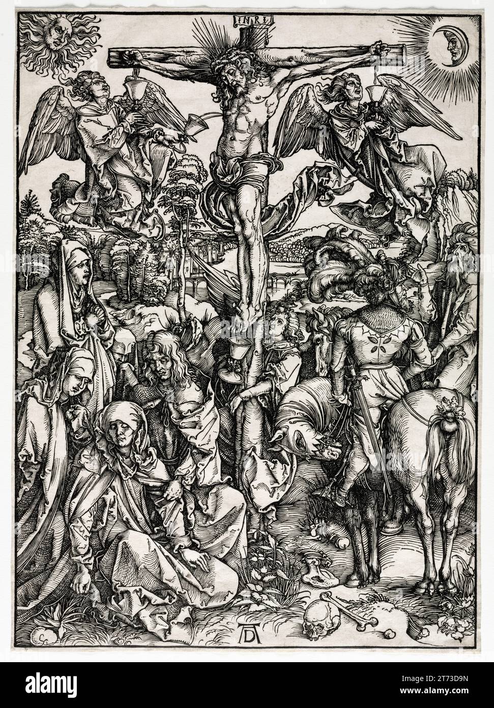 Albrecht Durer, die Kreuzigung, Holzschnitt, 1497-1499 Stockfoto