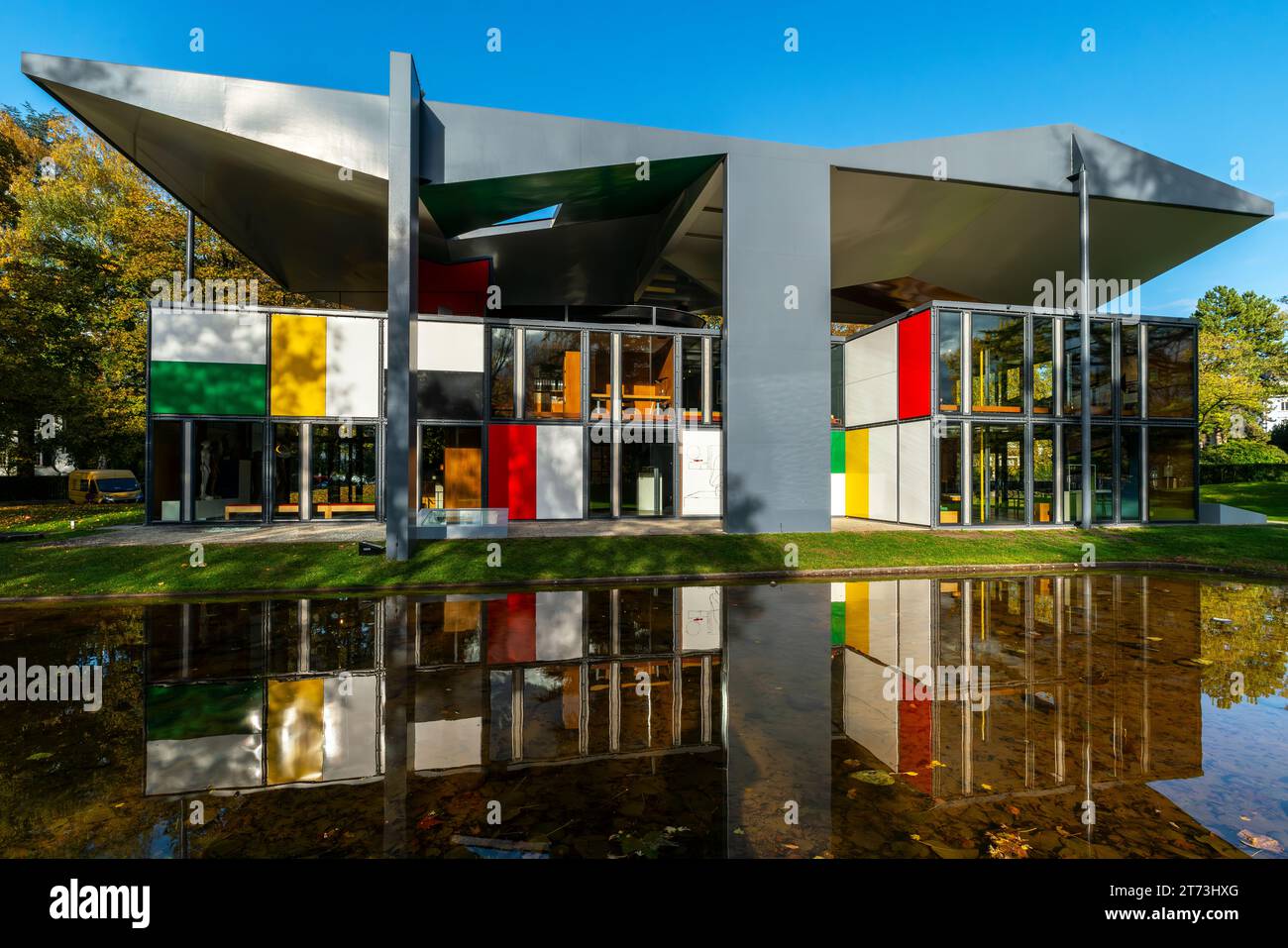 Pavillon Le Corbusier oder Heidi Weber Haus entworfen von La Corbusier, Zürich, Cannton von Zürich. Schweiz. Das Museum ist in der Schweizer Invento aufgeführt Stockfoto