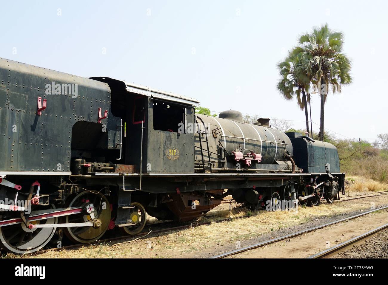 Garratt Dampflokomotive, Victoria Falls Town, Simbabwe, Afrika Stockfoto