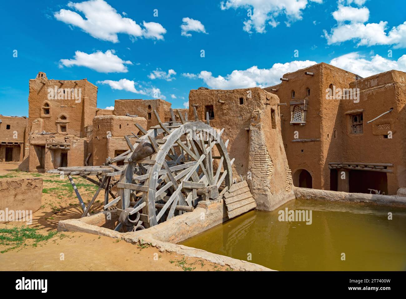 Wasserversorgungssystem (Wasserversorgung) im alten Zentralasien. Stockfoto