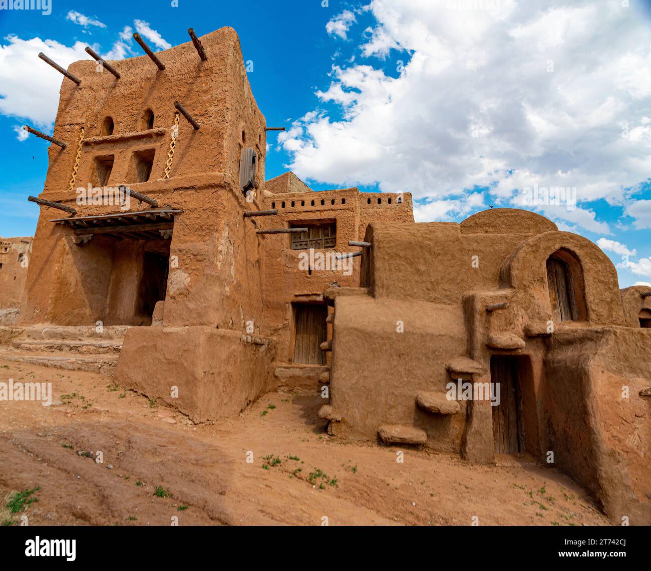 Mongolisches Reich. Die Hauptstadt der Goldenen Horde - Sarai Batu. Stockfoto