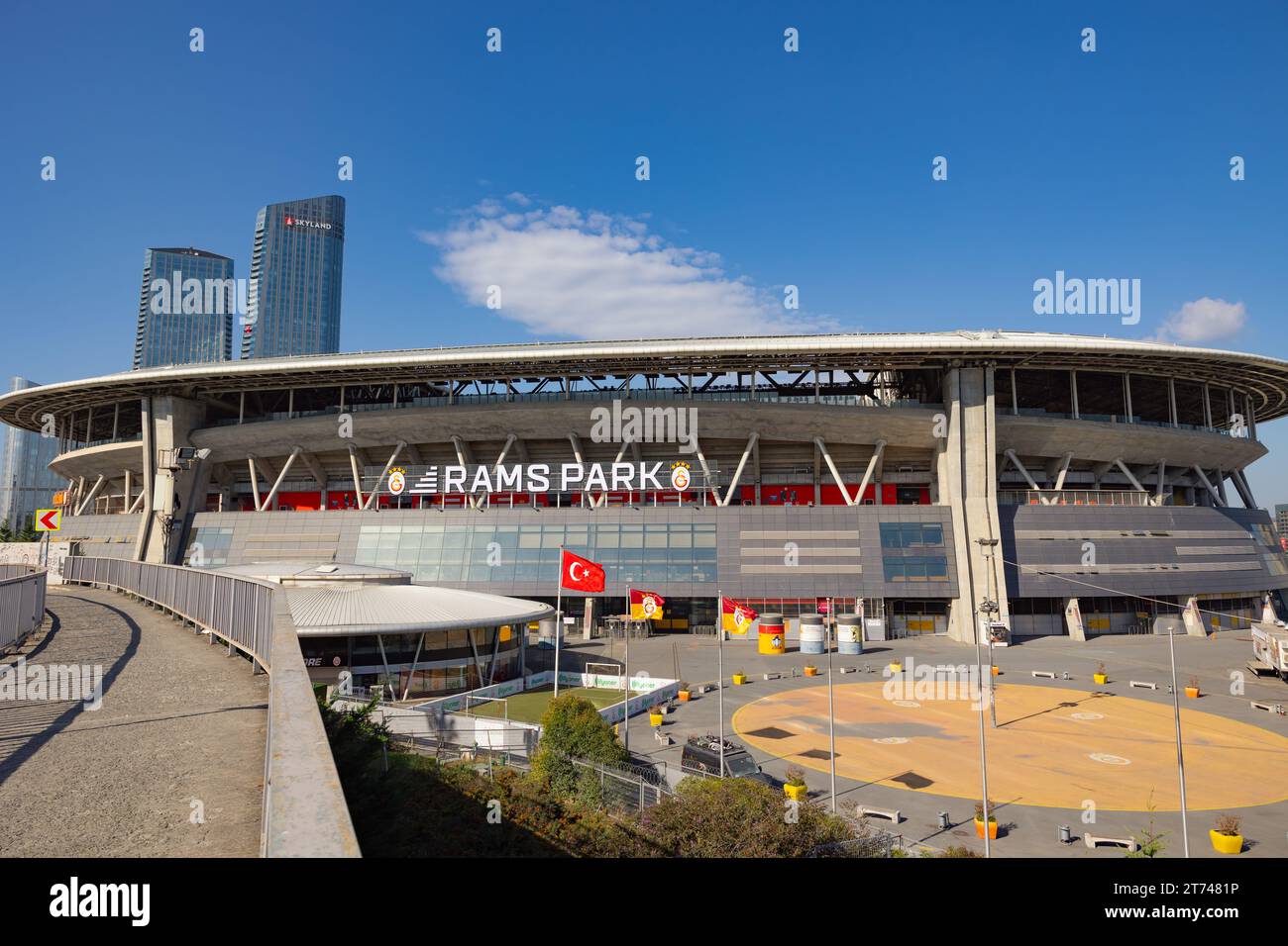 Galatasaray Rams Park Stadium in Istanbul. Istanbul Turkiye - 10.28.2023 Stockfoto