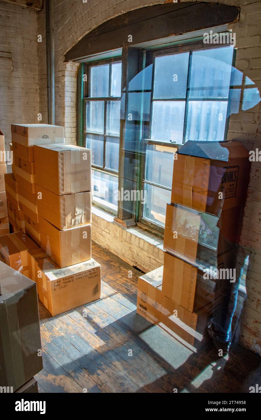 Dallas, USA - 7. November 2023: Blick auf das Innere des Sixth Floor Museums am Dealey Plaza im ehemaligen Texas School Book Depository in Dallas, T Stockfoto