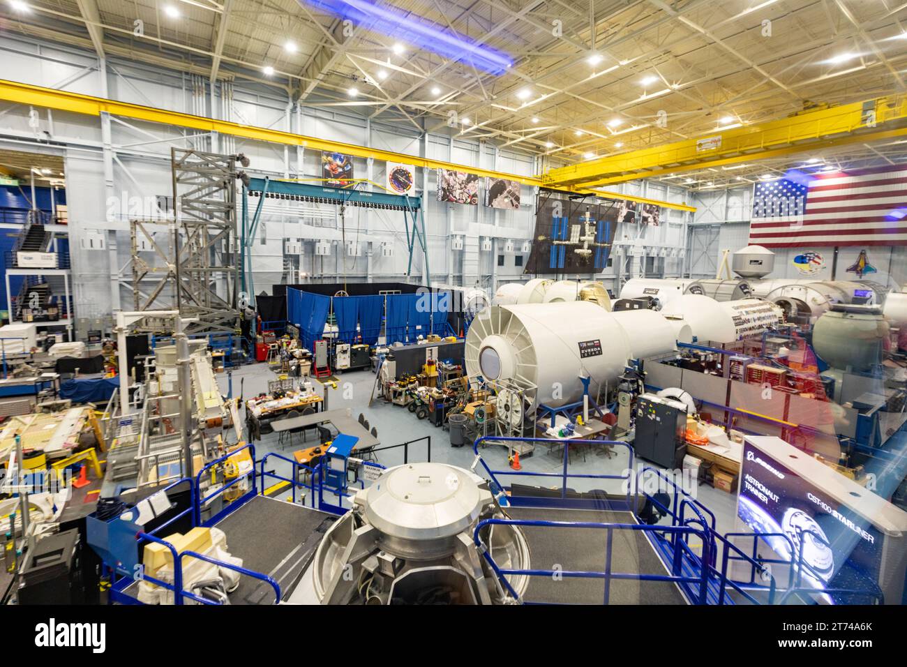 Houston, USA - 21. Oktober 2023: Die Ansicht der Astronauten-Trainingseinrichtung im Johnson Space Center der NASA. Seit 1980 ist jeder NASA-Astronaut auf dem Weg Stockfoto