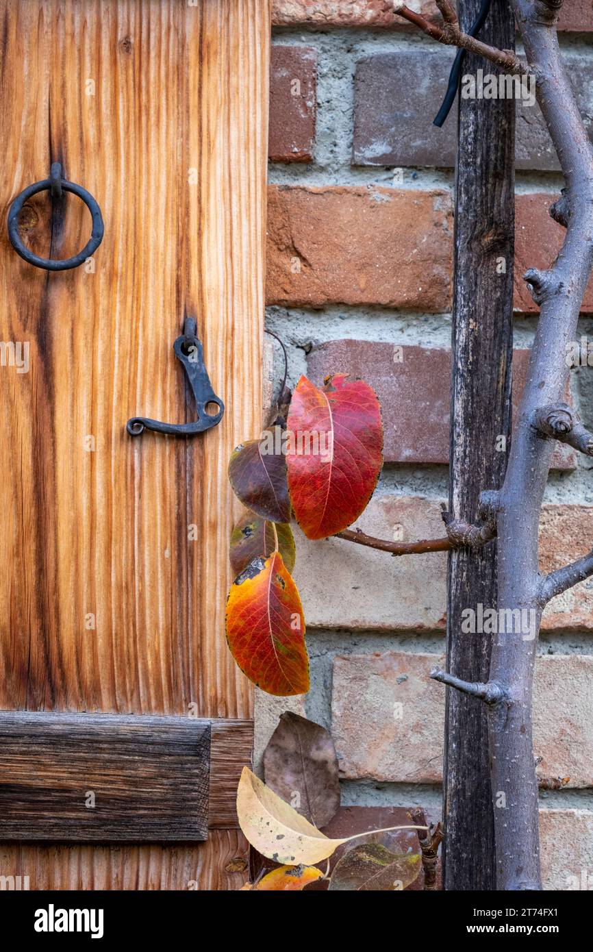 Stillleben in einem alten Haus in einem alten Bauerndorf Stockfoto