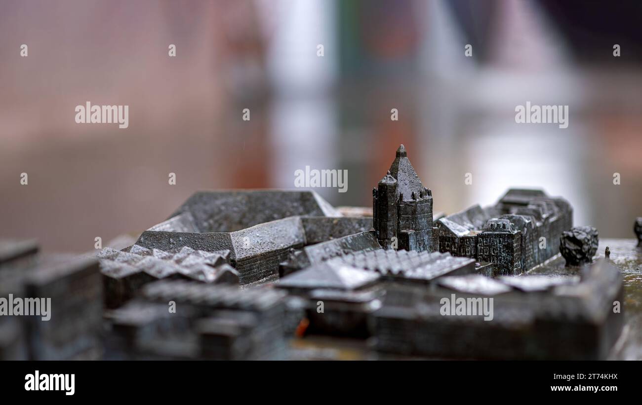 Miniaturmodell der deutschen Kölner Innenstadt Stockfoto