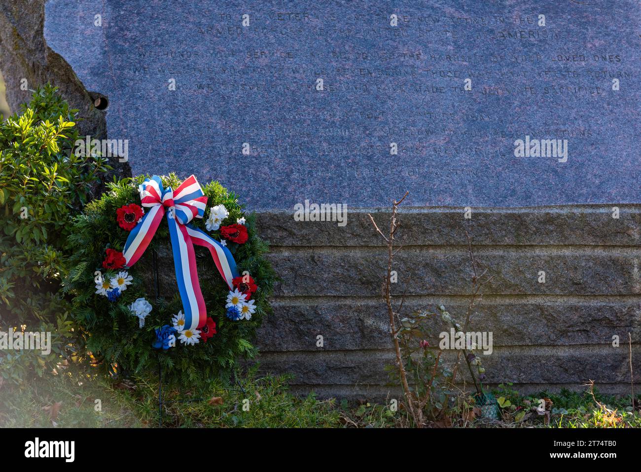 Die jährliche Zeremonie von Acton findet im Acton Center vor dem Rathaus statt. Stockfoto
