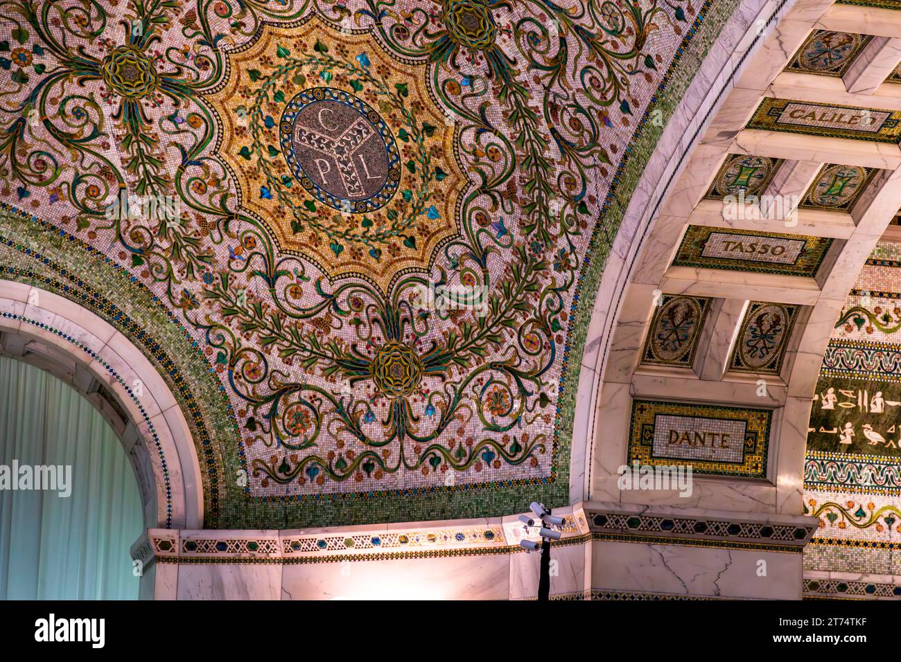 Chicago Cultural Center. Chicago, Usa Stockfoto