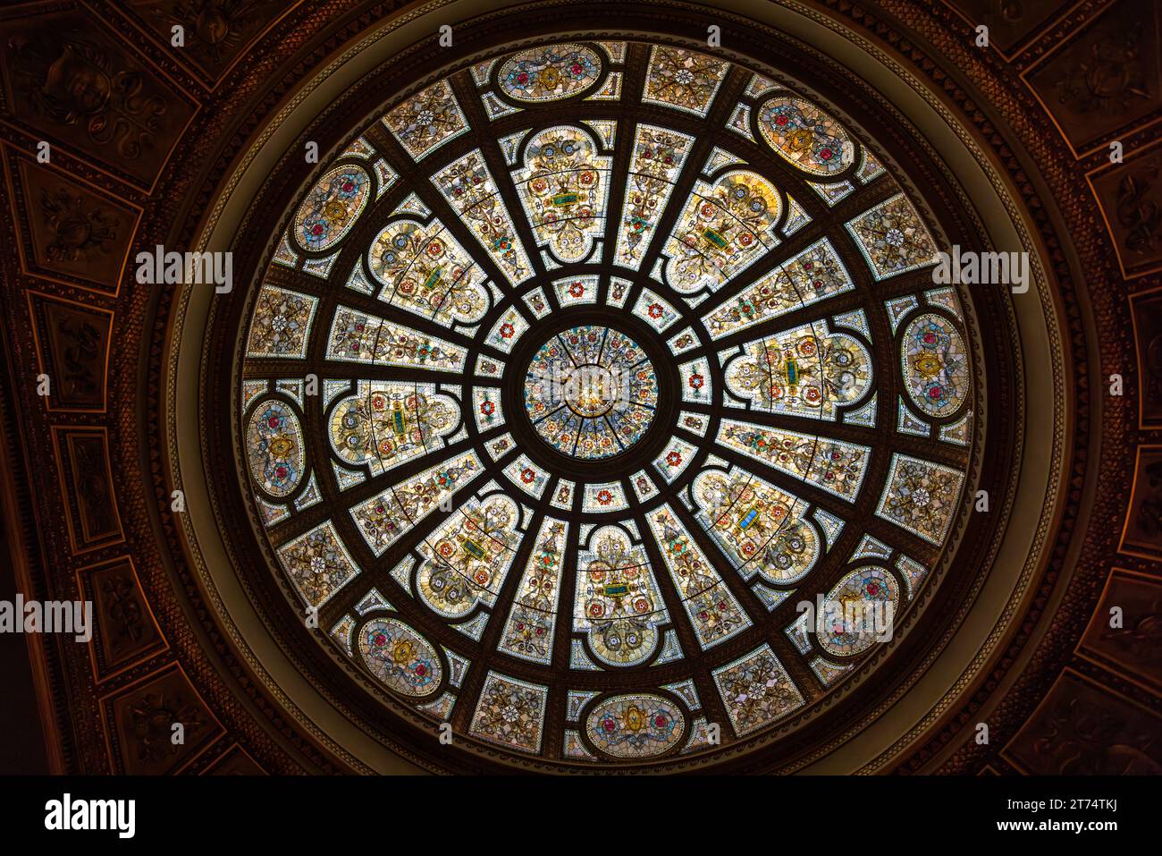 Chicago Cultural Center. Chicago, Usa Stockfoto