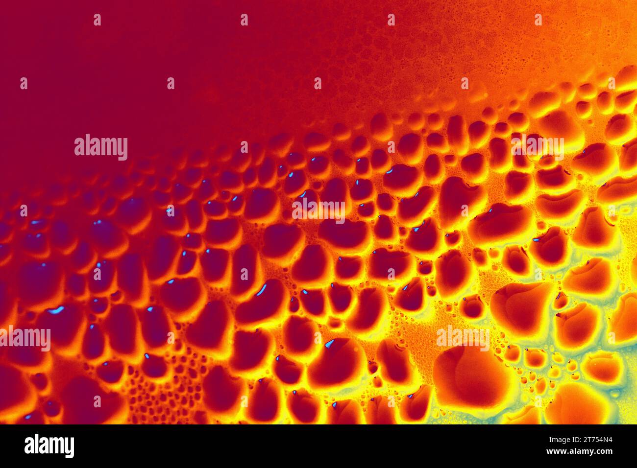 Wasser feuchten Feuchtigkeitskondensation auf eine Oberfläche im Innenbereich Stockfoto