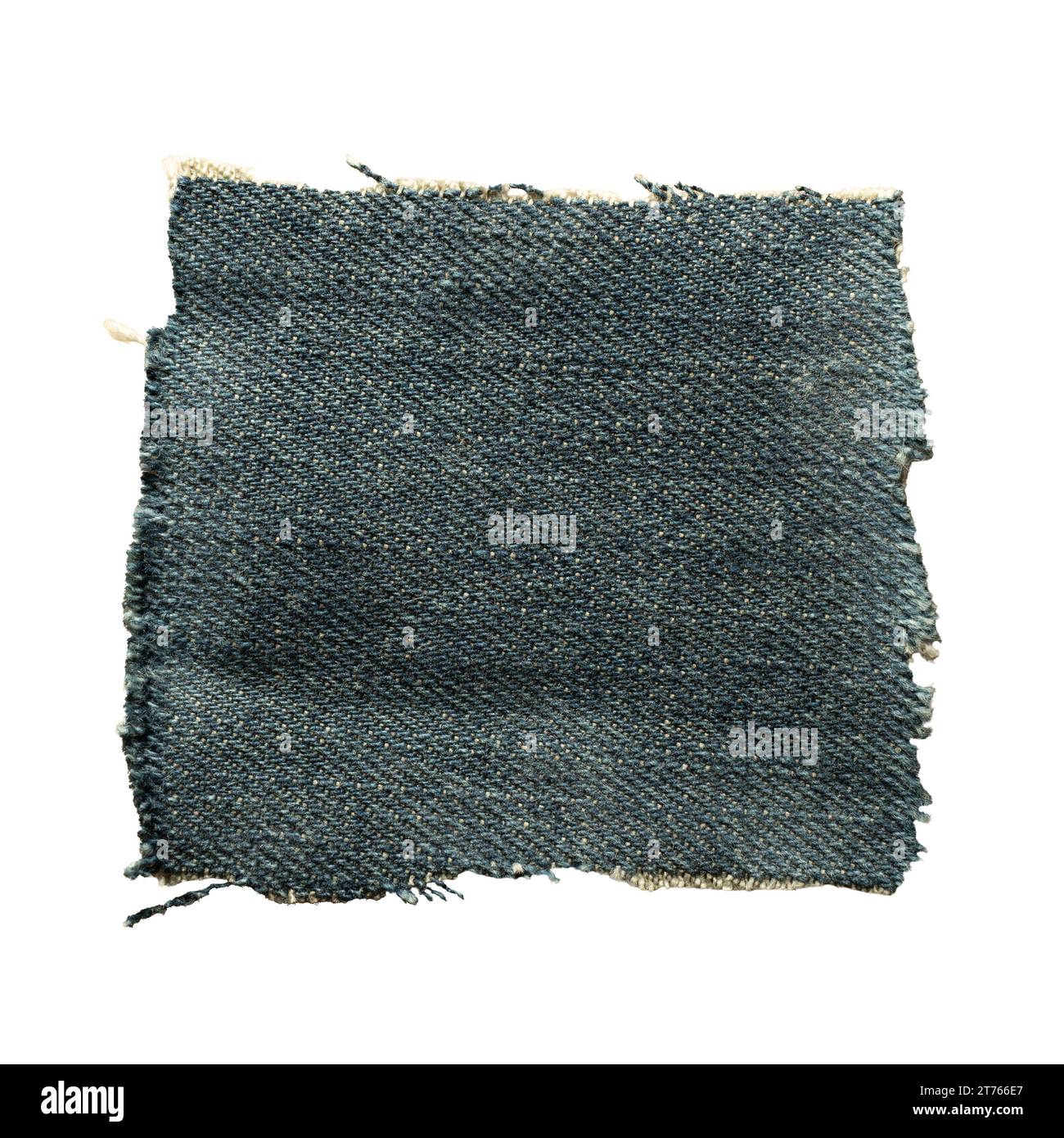 Ein Stück blauer Jeansstoff Stockfoto