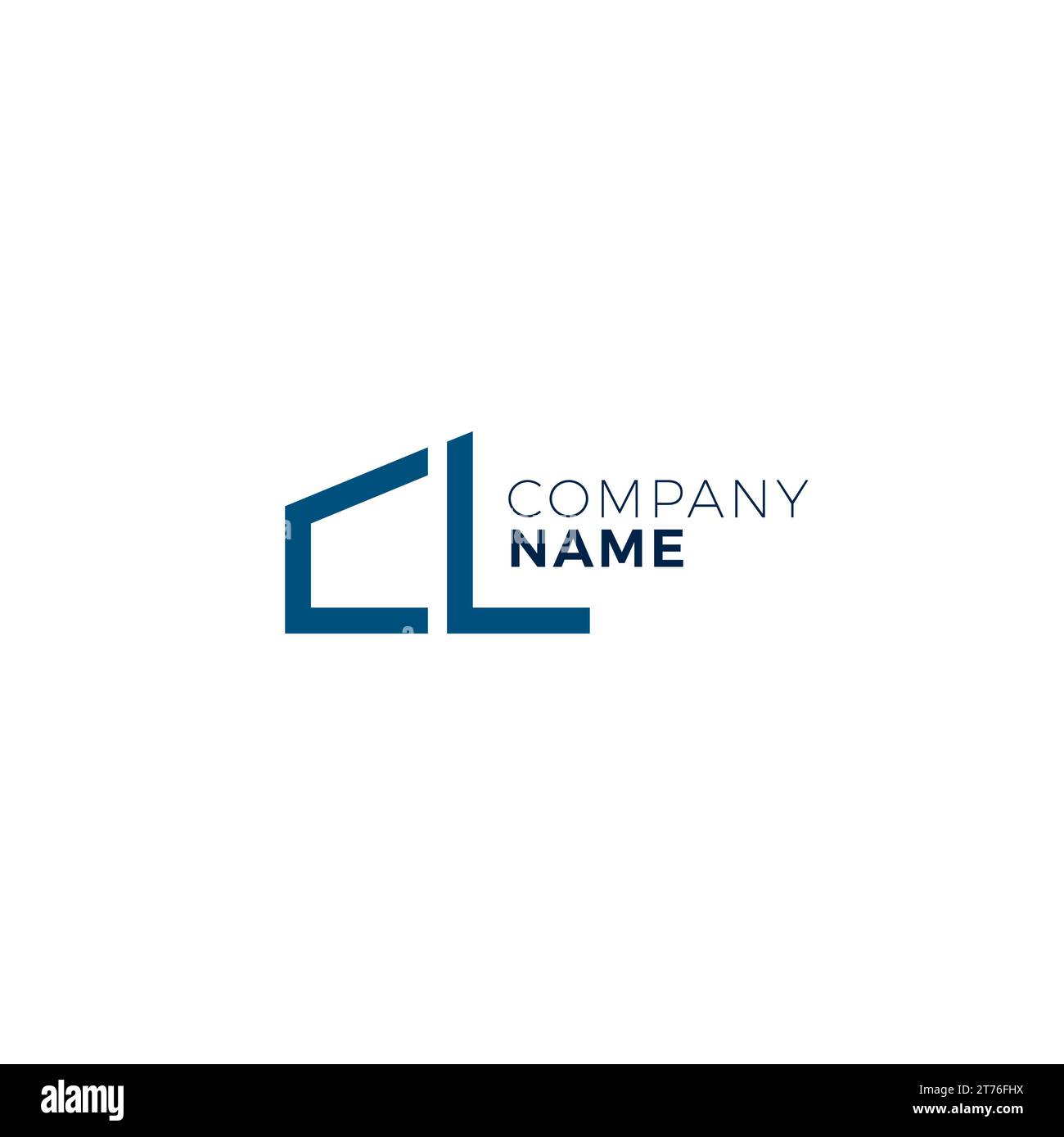 CL-Logo-Symbol. Letter CL Home Logo Stock Vektor