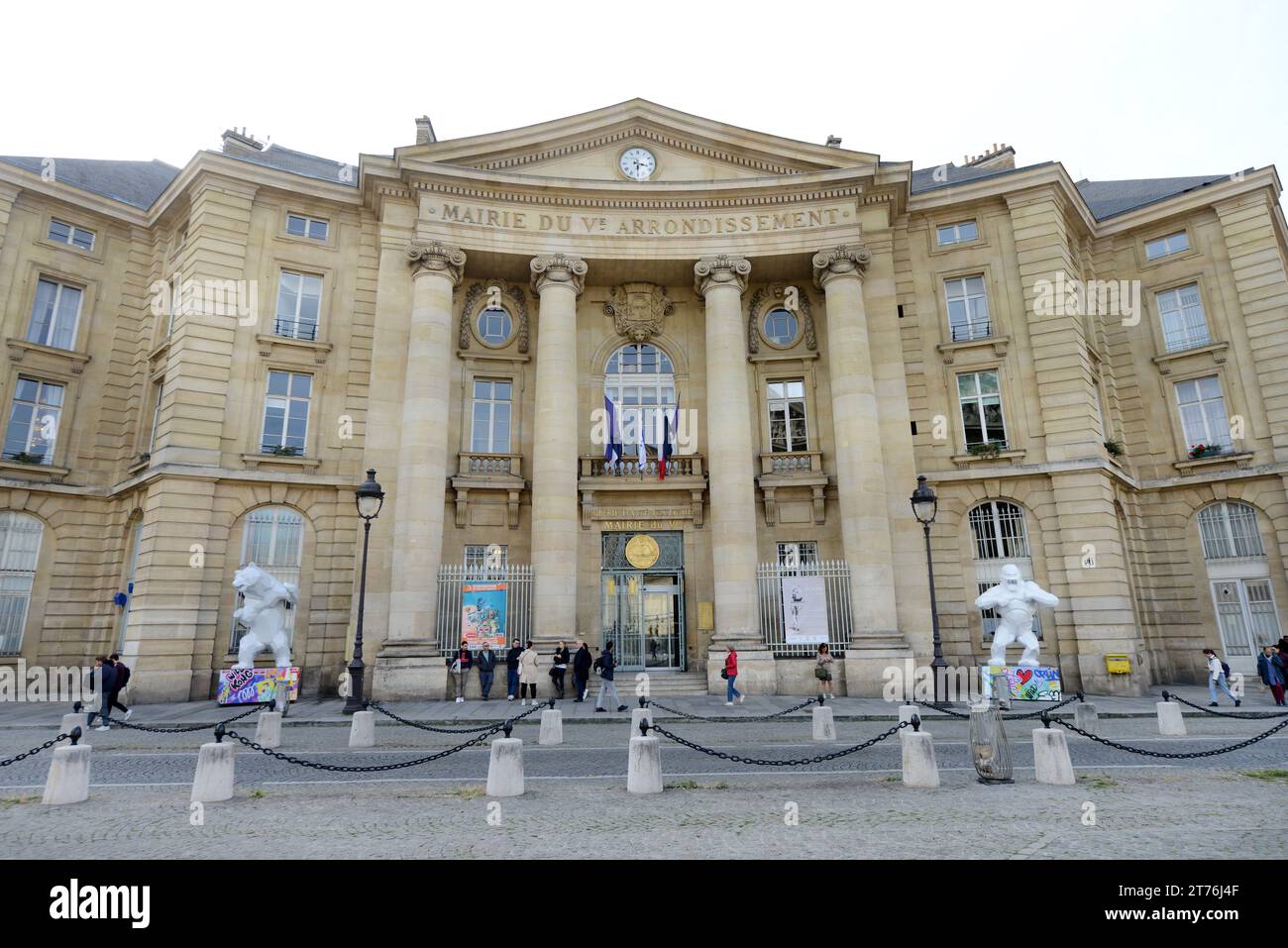Rathaus des 5. Arrondisseements im Quartier Latin in Paris, Frankreich. Stockfoto