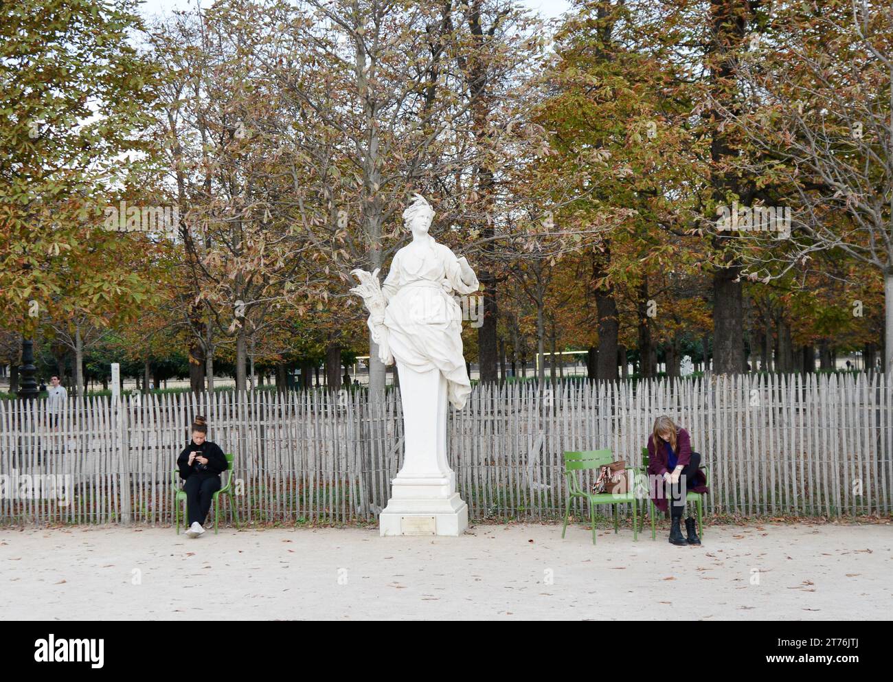 Der wunderschöne Jardin du Carrousel in Paris, Frankreich. Stockfoto