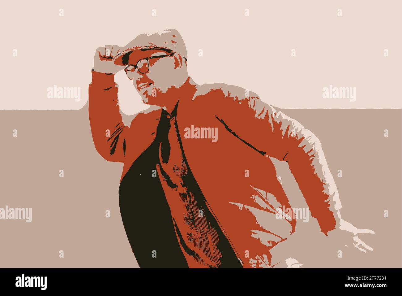 Vektor-Illustration eines tanzenden Mannes Stock Vektor