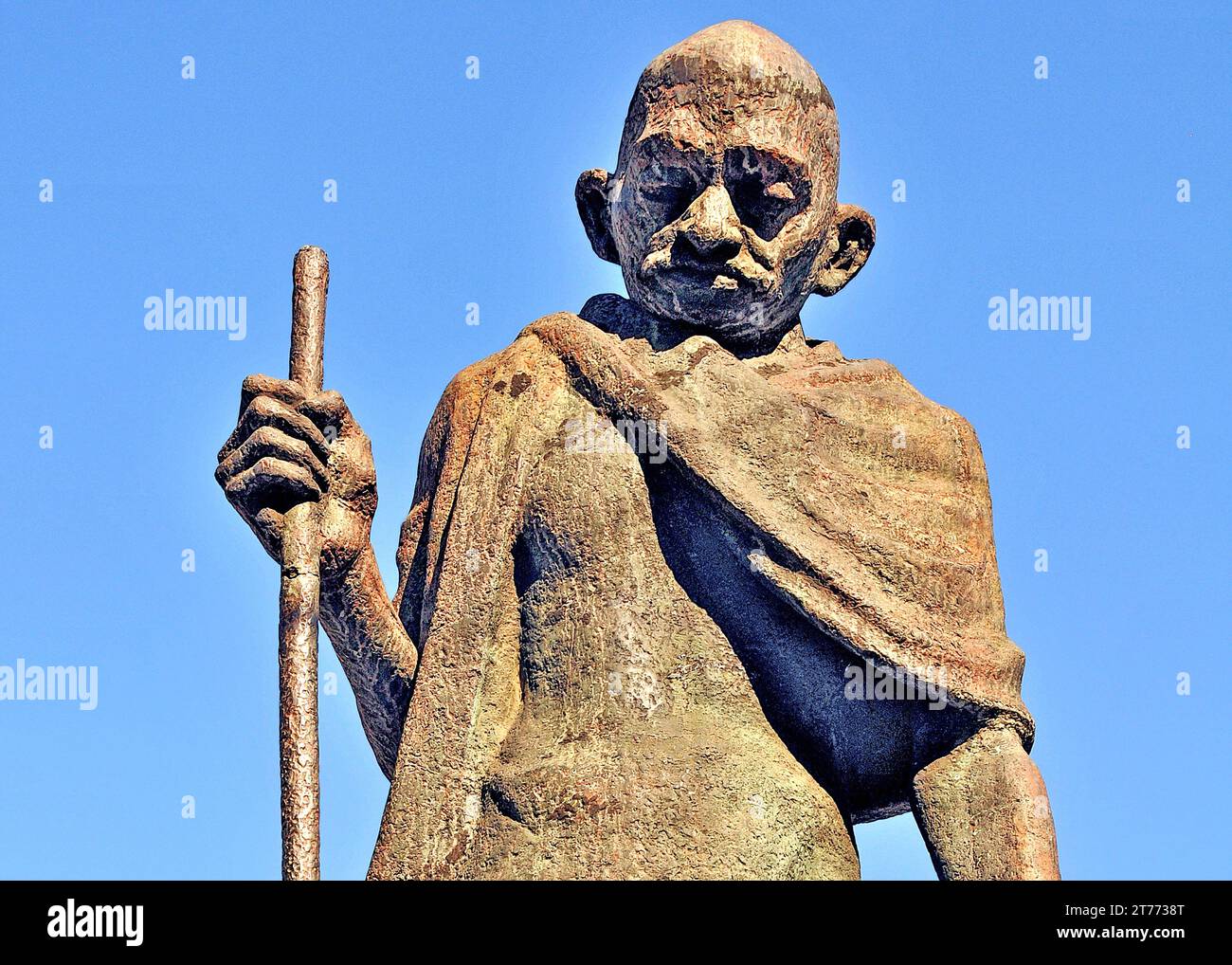 Mahatma Gandhi Statue, Rio de Janeito, Brasilien Stockfoto