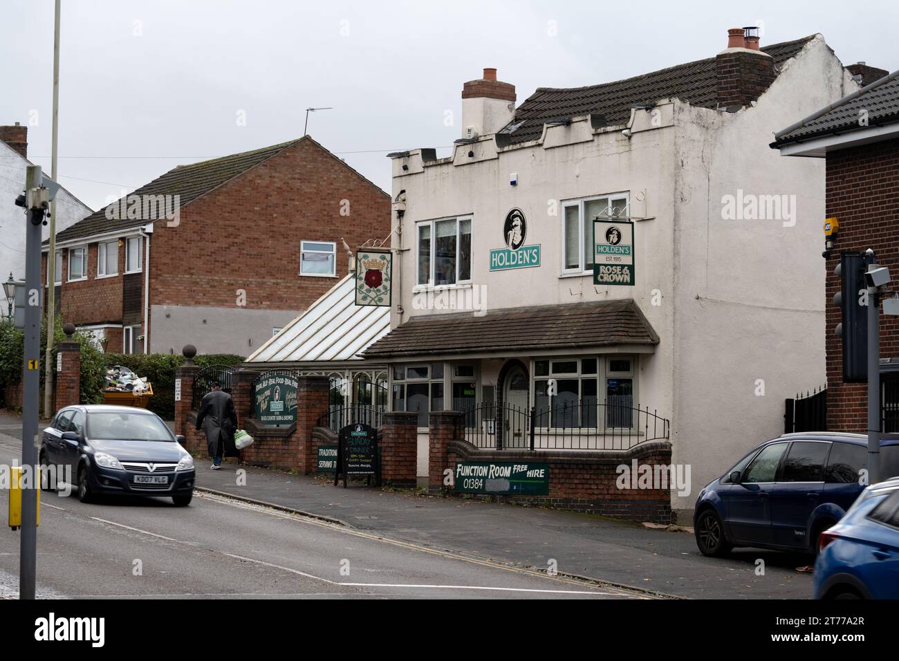 The Rose and Crown Pub, Brierley Hill, West Midlands, England, Großbritannien Stockfoto