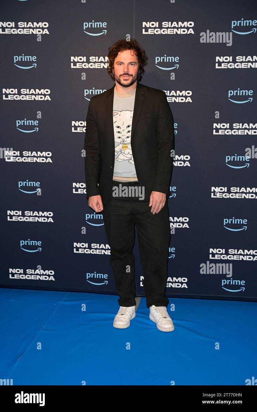 Rom, Italien. November 2023. Guglielmo Scilla nimmt am Fotogespräch der Prime Video-fernsehserie „Noi siamo leggenda“ im Soho House Teil. Quelle: SOPA Images Limited/Alamy Live News Stockfoto