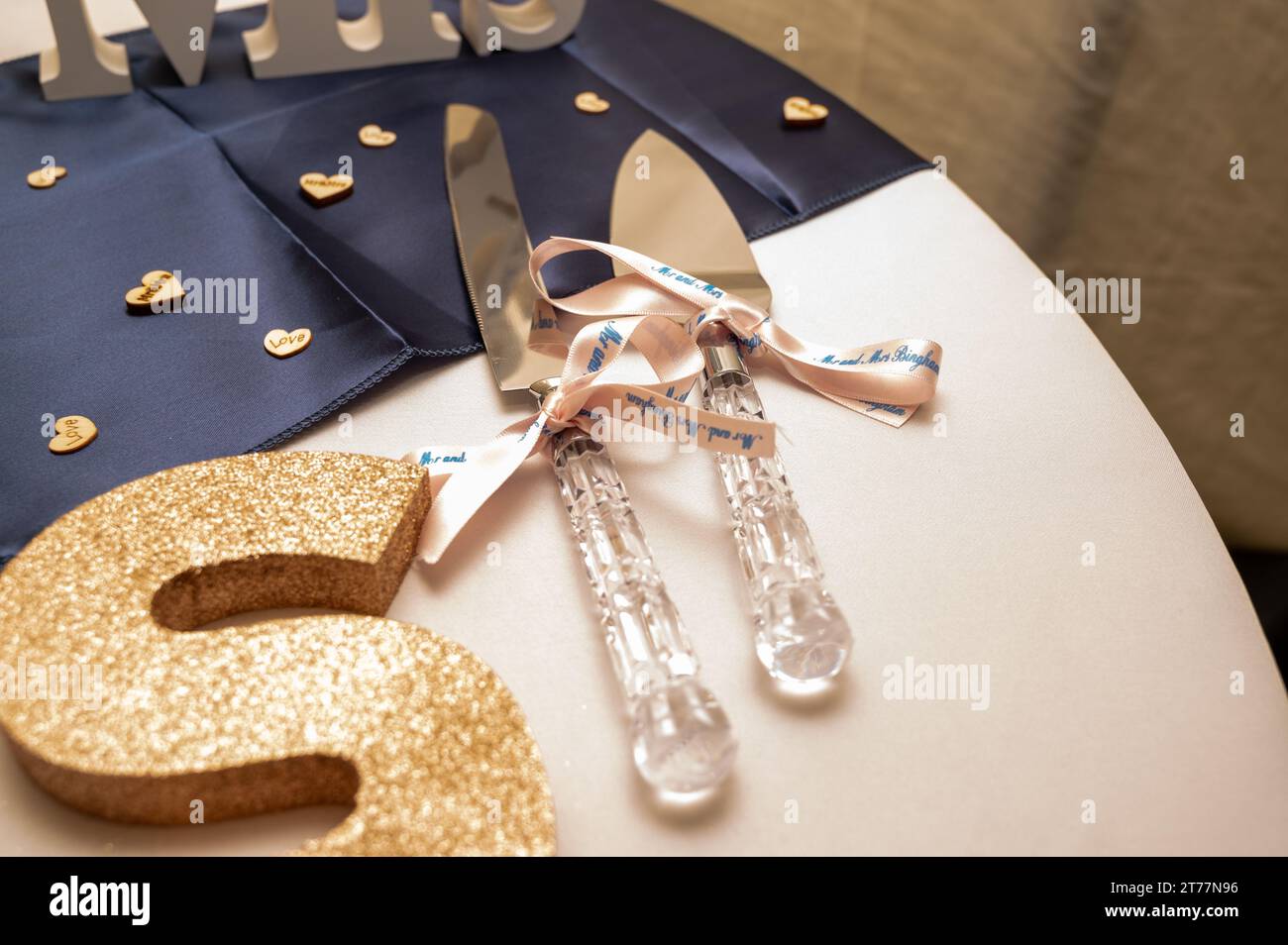 Besteck Mit Schleifendetail Stockfoto