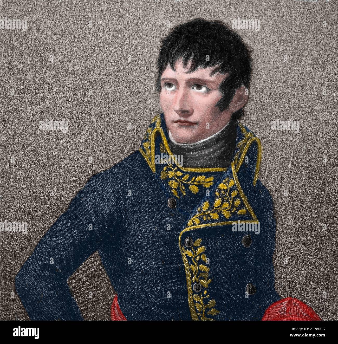 Der große General. Porträt von Napoleon Bonaparte als erster Konsul, 1802. Stich von Francesca Bartolozzi (1728-1815) nach Andrea Appiani (1754) Stockfoto
