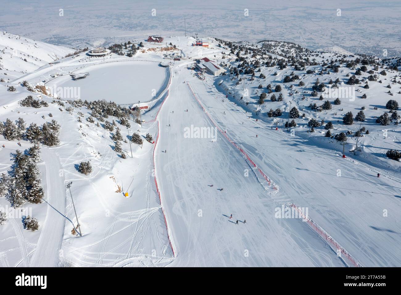 Blick Auf Das Skigebiet Ergan, Erzincan, Türkei Stockfoto