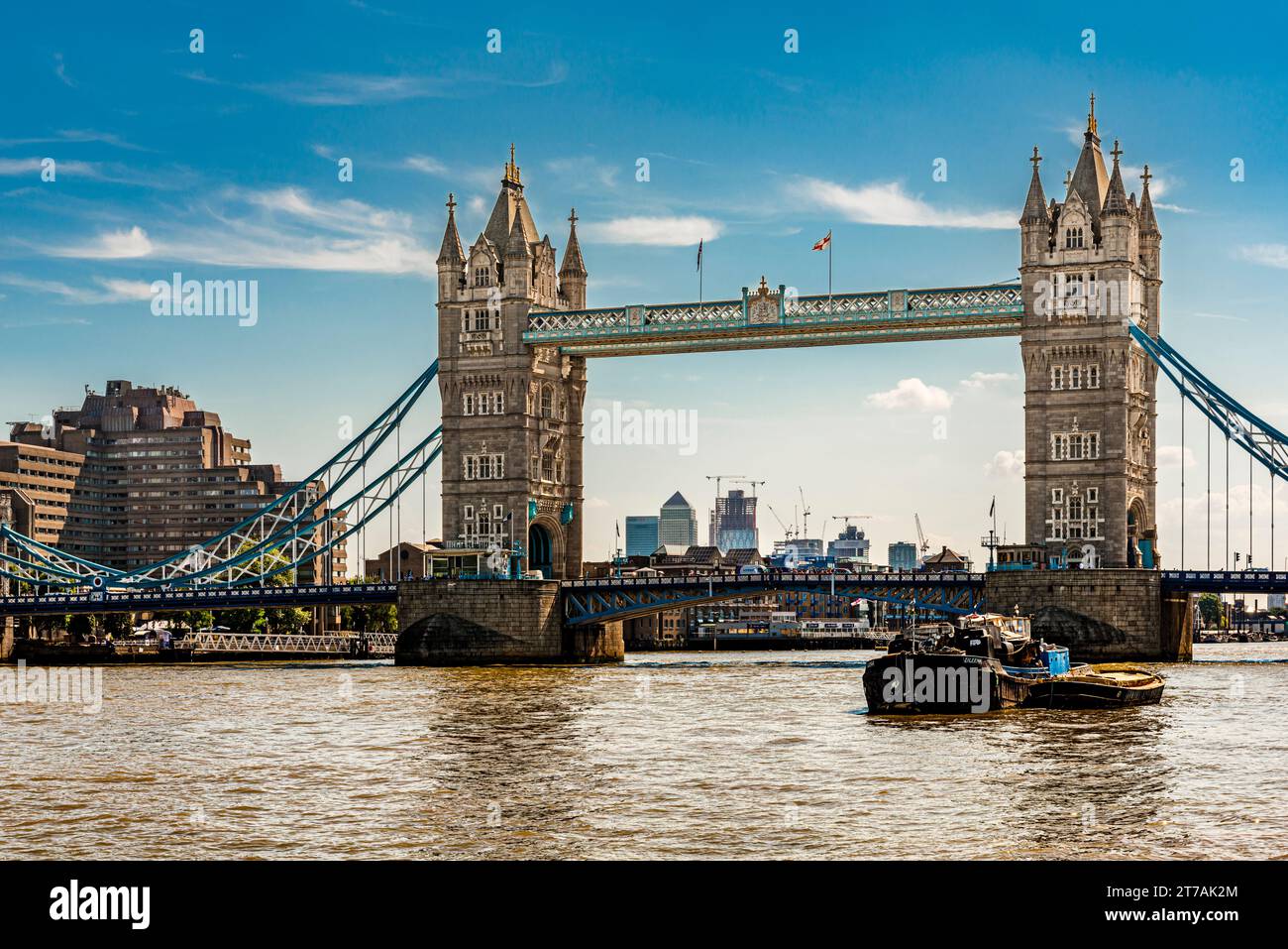 Tower Bridge, Themse, London, Großbritannien Stockfoto