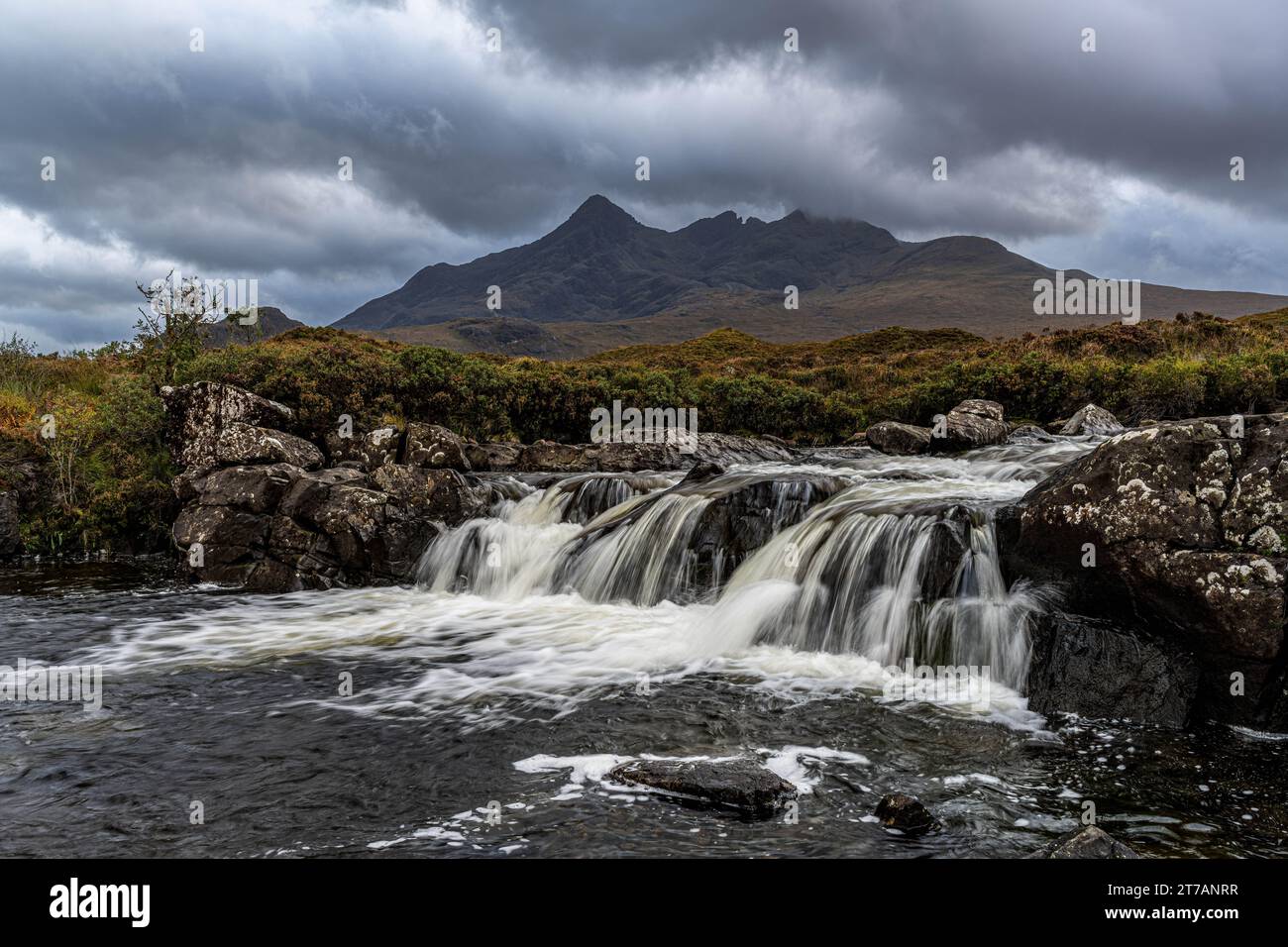 Allen Dearg Mor Wasserfall, Isle of Skye, Schottland Stockfoto