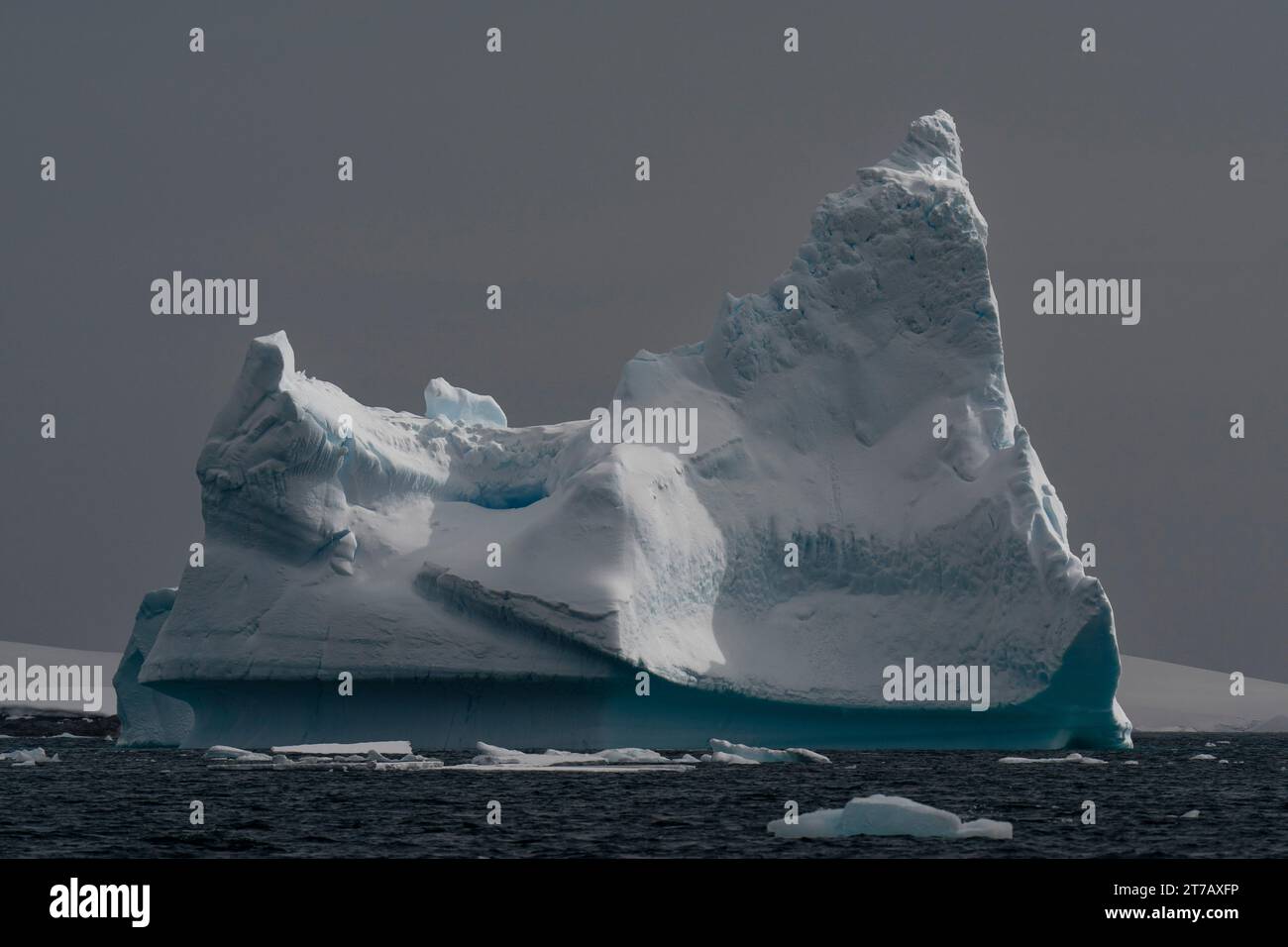 Eisberge, Pleneau Island, Antarktis. Stockfoto