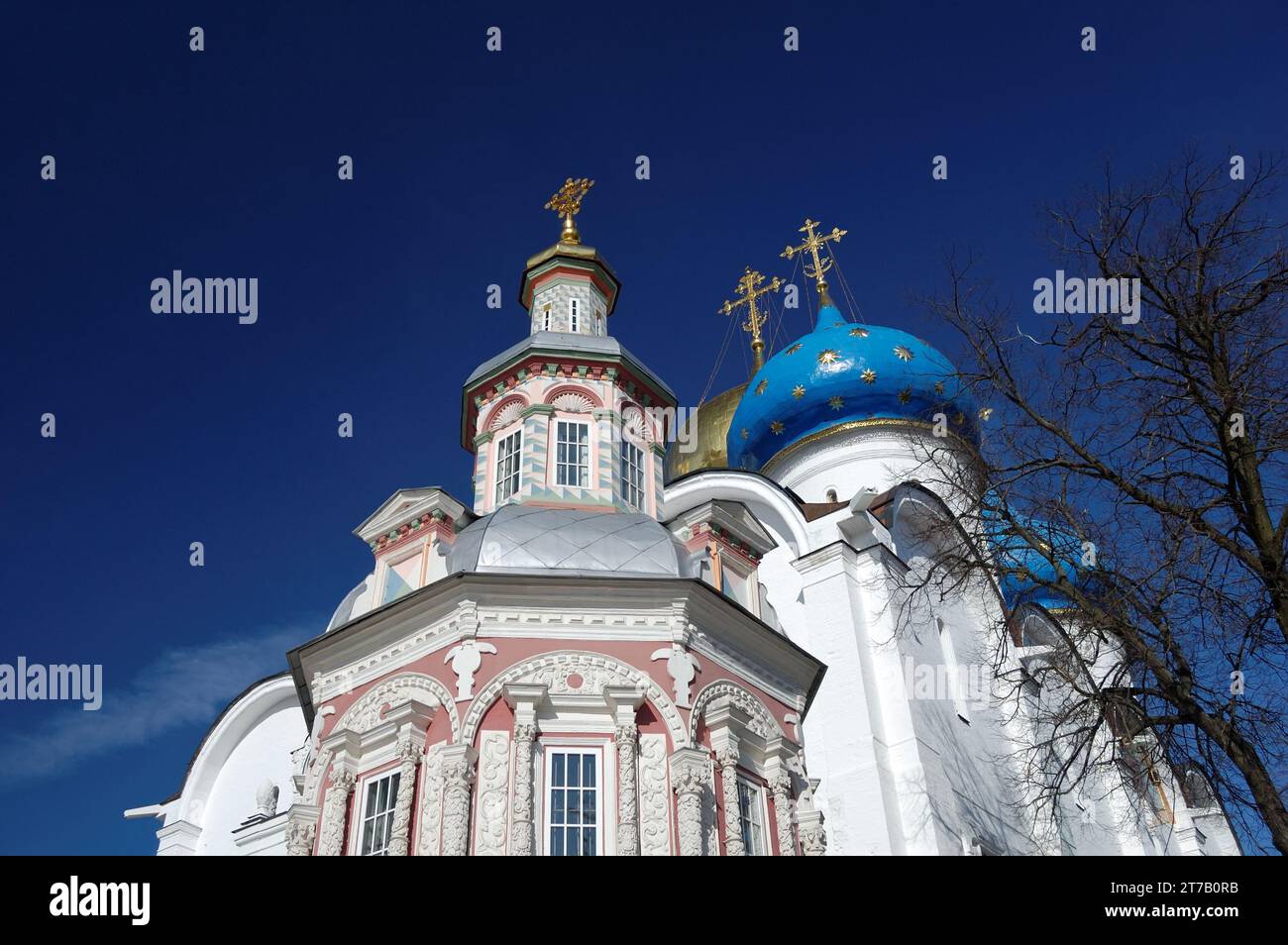 Uspenski-Kirche Dreifaltigkeit-St. Sergius Lawra, Six Sergiev Posad, Russland Stockfoto