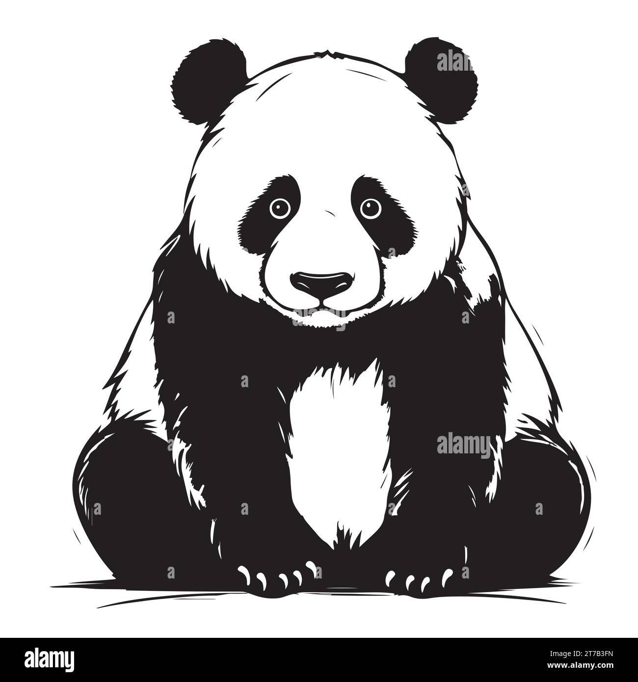 panda-cartoon-hand-gezeichnete-skizze-vektor-illustration-wilde-tiere