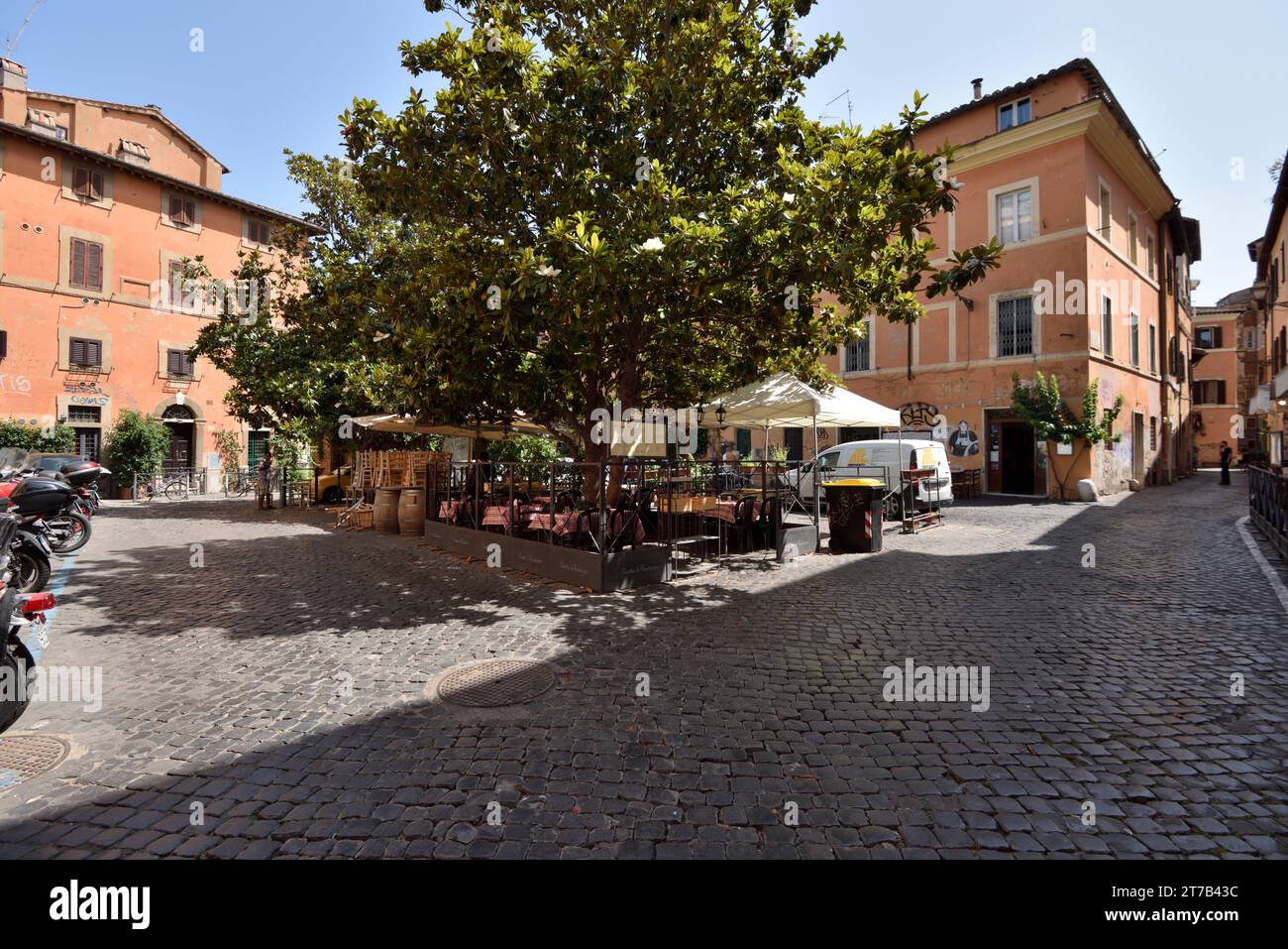 Piazza de' Renzi, Trastevere, Rom, Italien Stockfoto