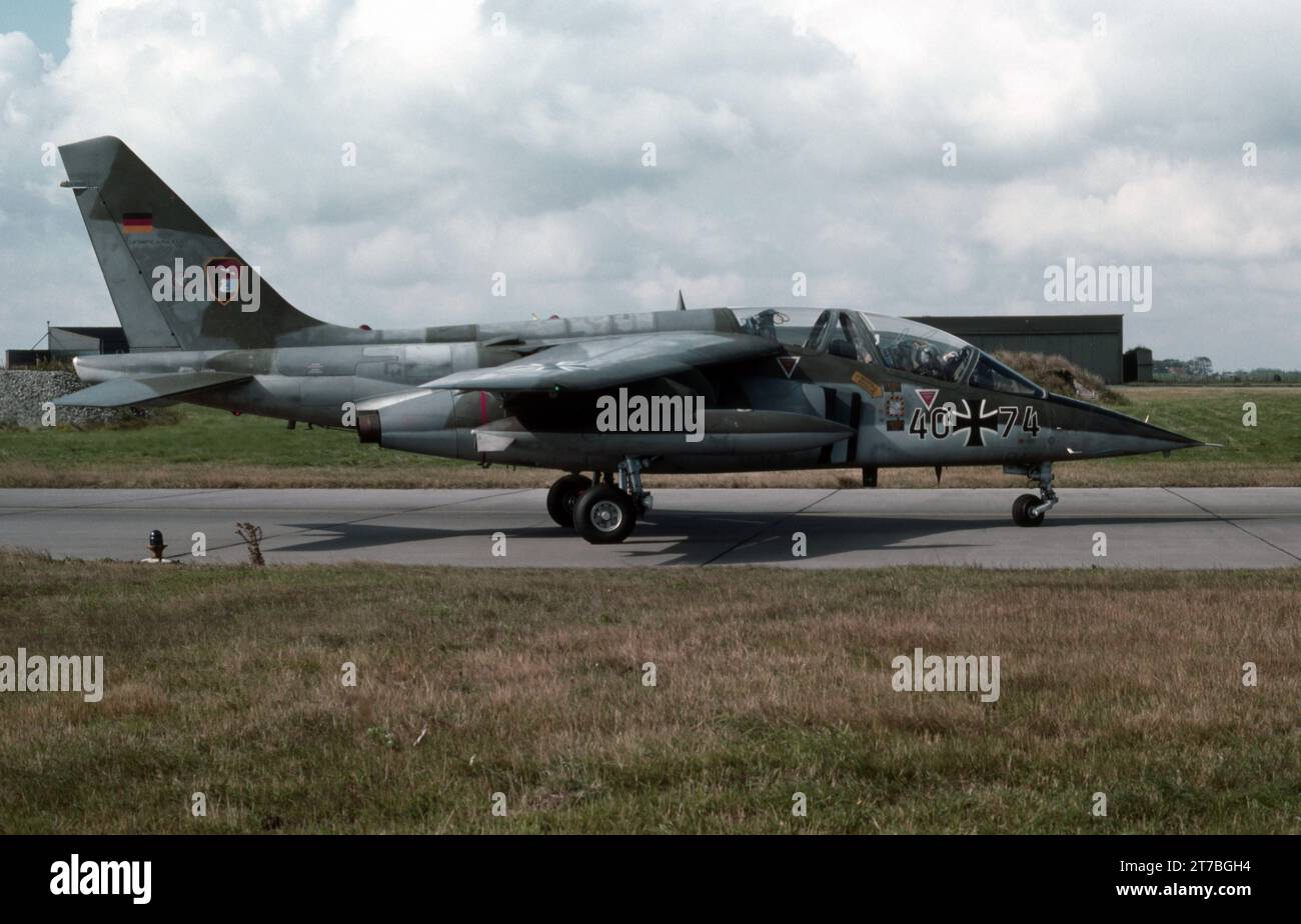 Dassault/Dornier Alpha Jet 40 + 74 – Luftwaffe Der Bundeswehr Stockfoto