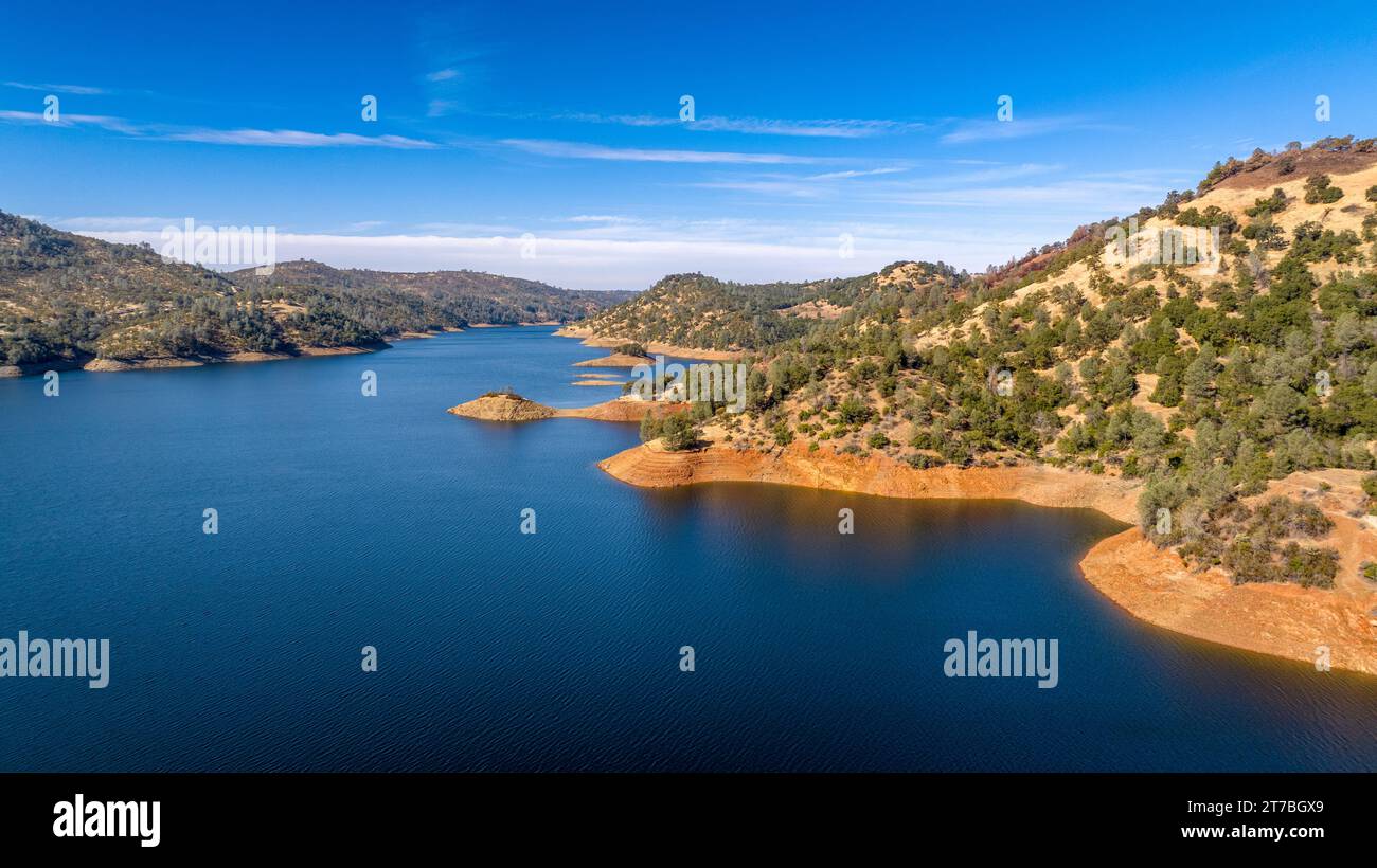 Don Pedro Reservoir, Herbst 2023 Stockfoto