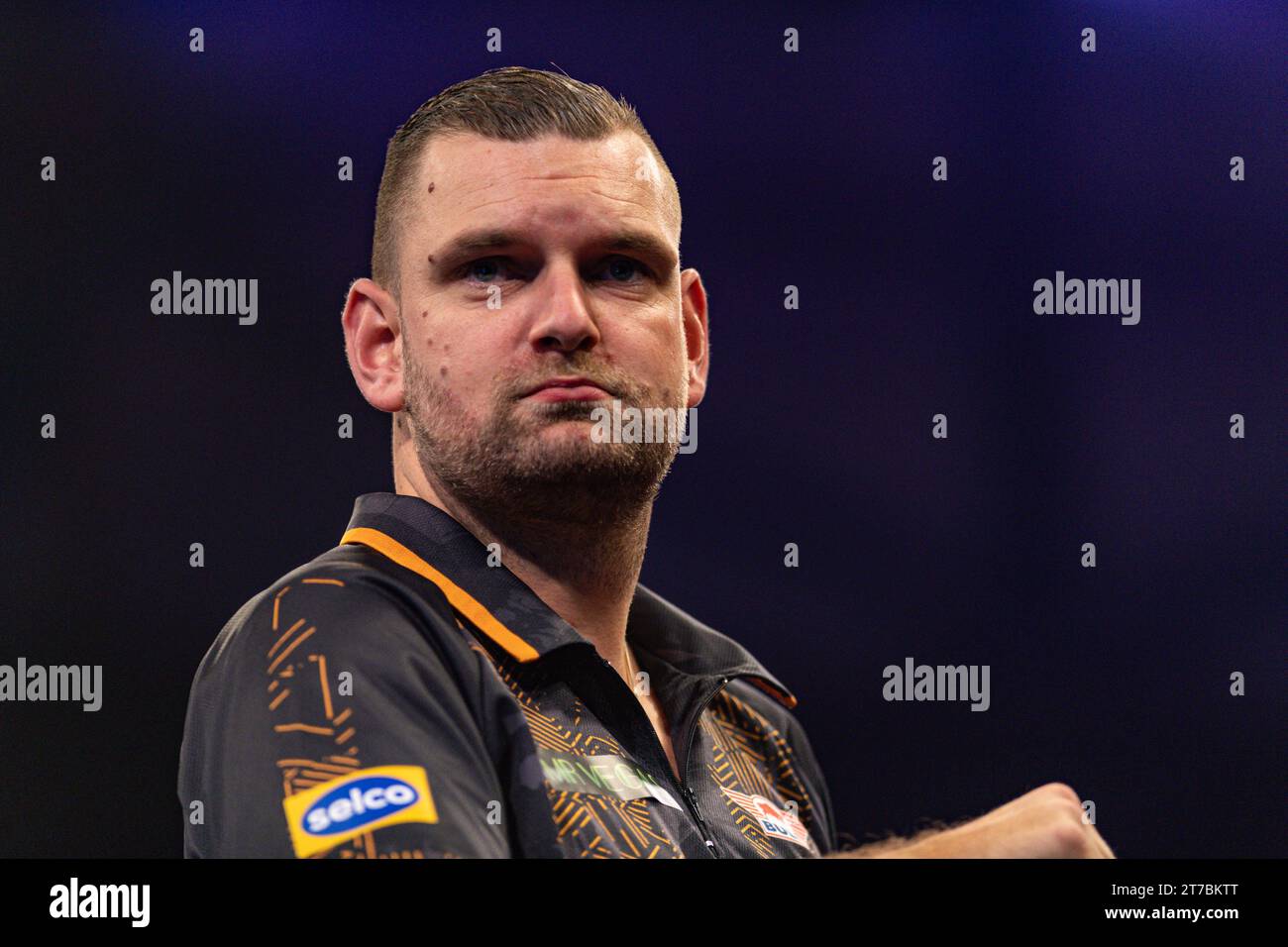 WV Active, Aldersley, Wolverhampton, Großbritannien. November 2023. 2023 PDC Grand Slam of Darts, 4. Tag; Martijn Kleermaker Credit: Action Plus Sports/Alamy Live News Stockfoto